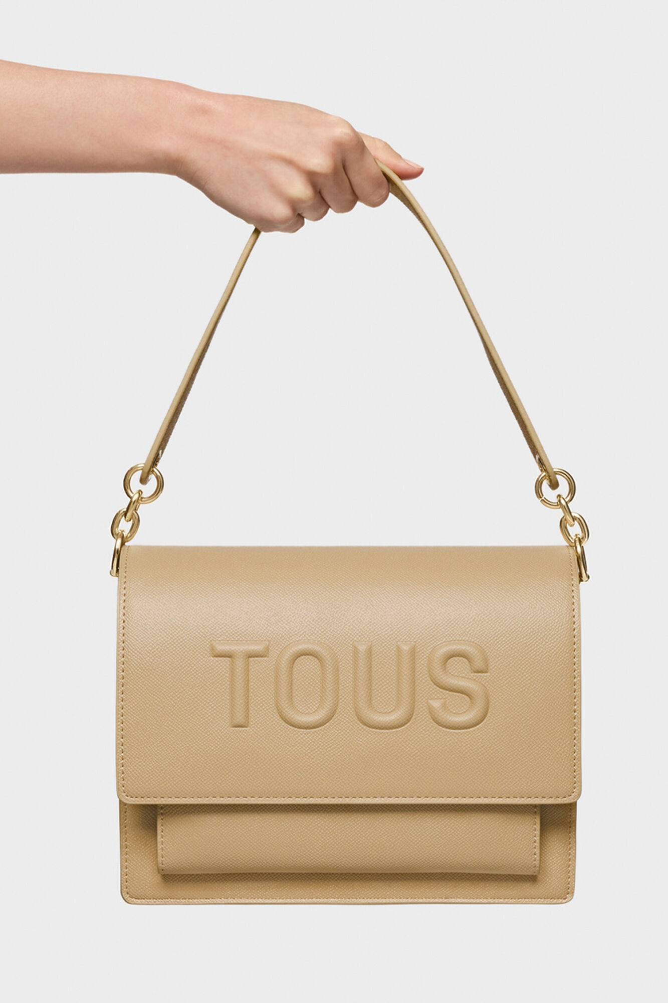 Tous TOUS Brenda Audree Medium Crossbody Bag Beige