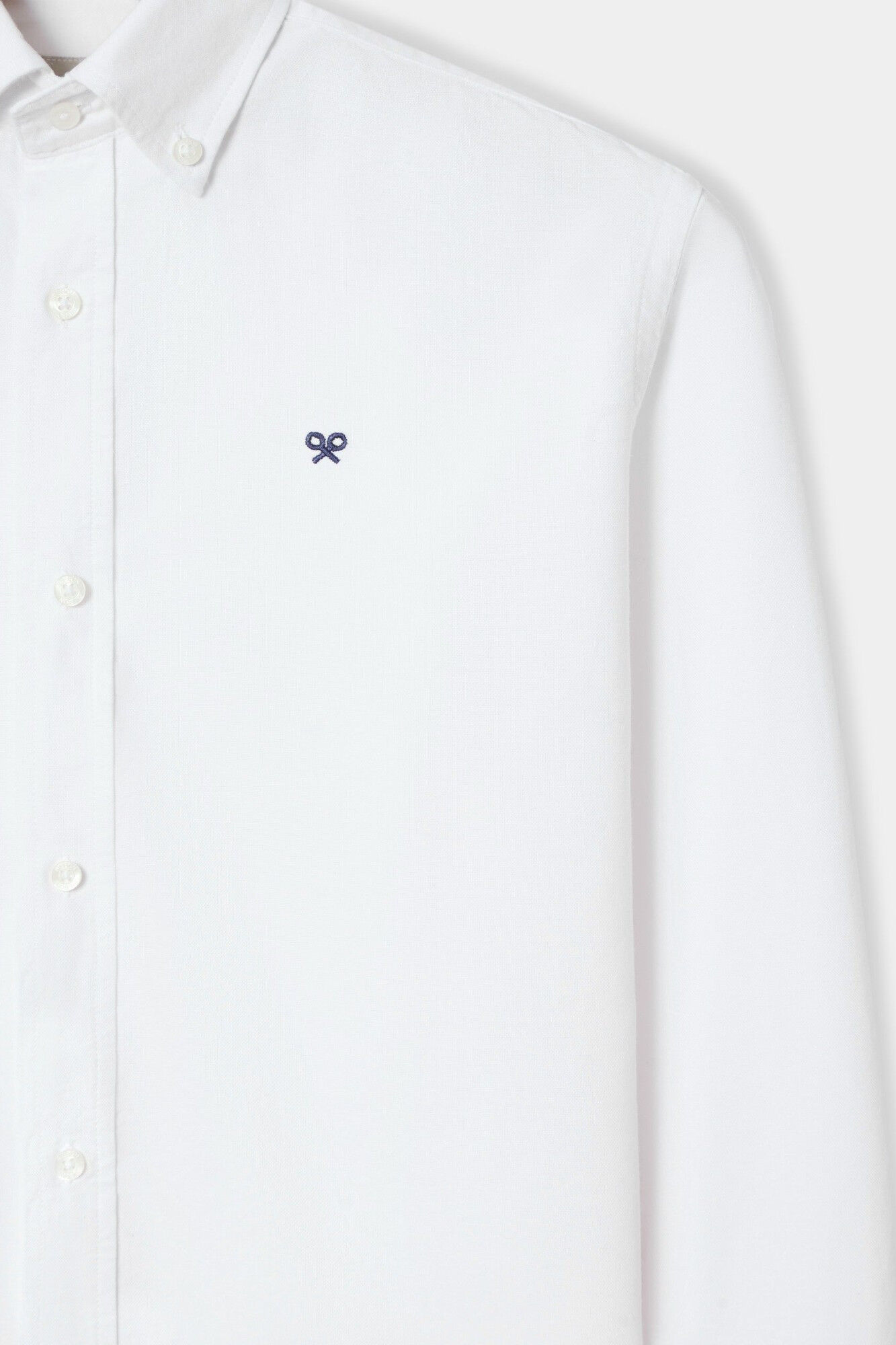 Silbon Camisa esportiva Oxford Branco