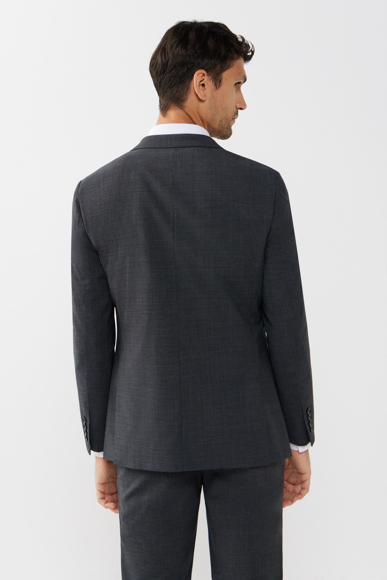 Cortefiel Grey slim fit blazer Grey