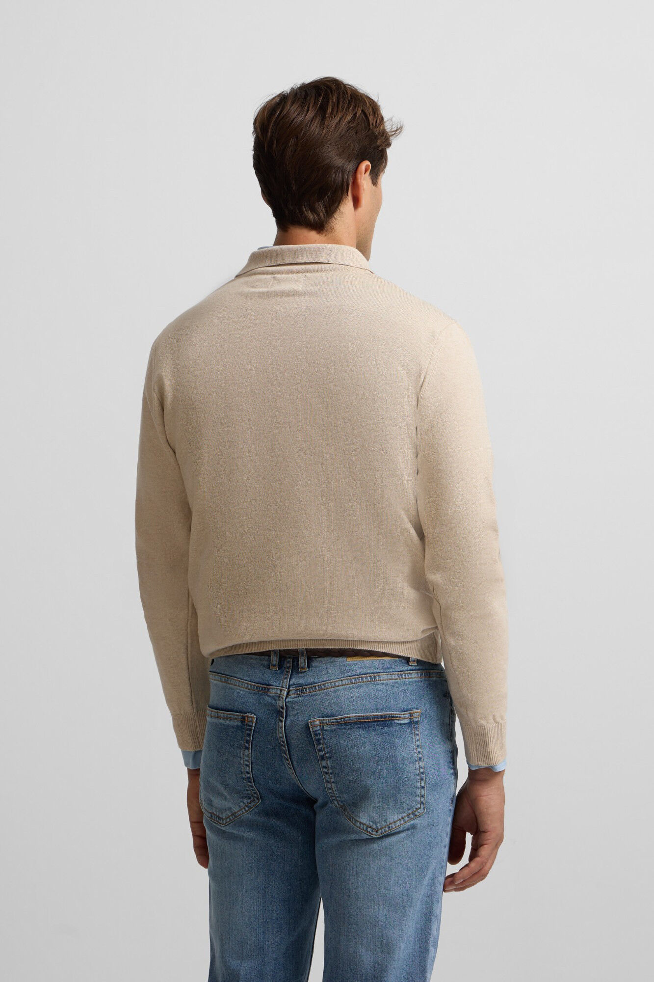 Silbon Camisola de gola polo Tostado