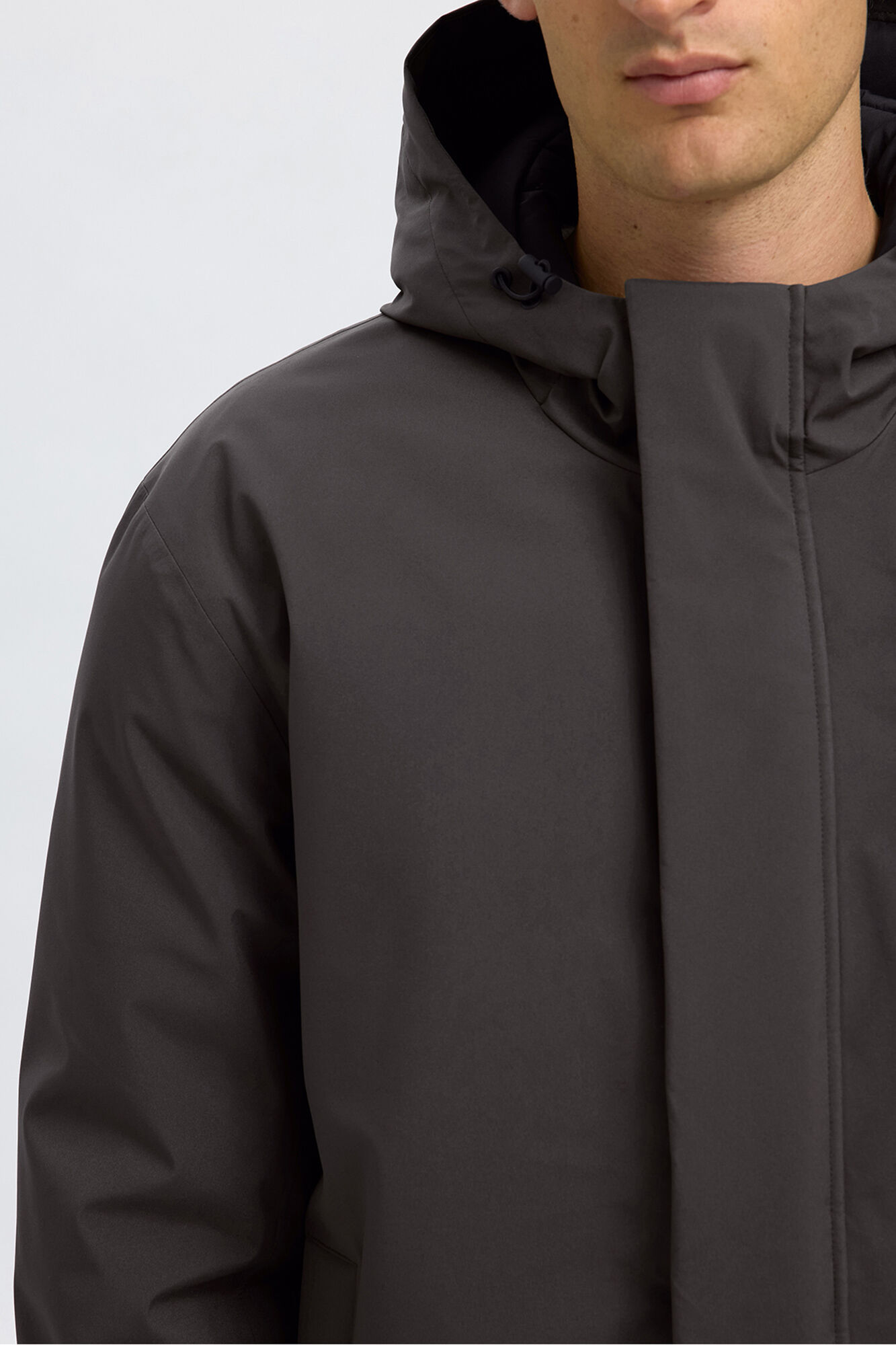 Selected Parka imperme&aacute;vel com capuz