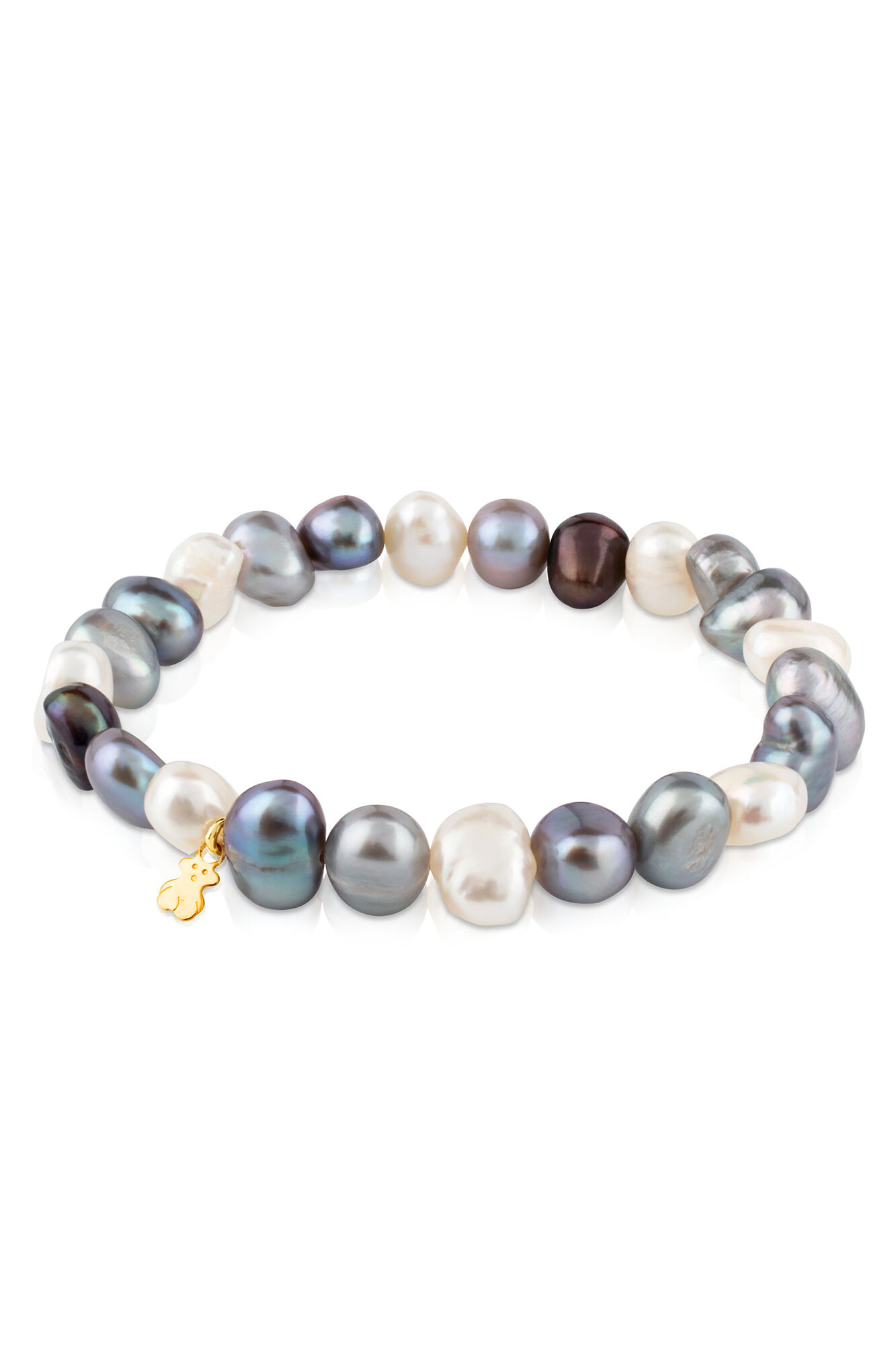 Tous Sweet Dolls gold bracelet with cultured Baroque pearls Yellow