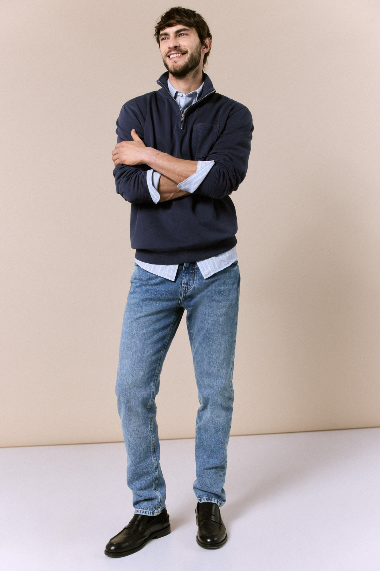 OOTO Vespa neck sweatshirt Blue