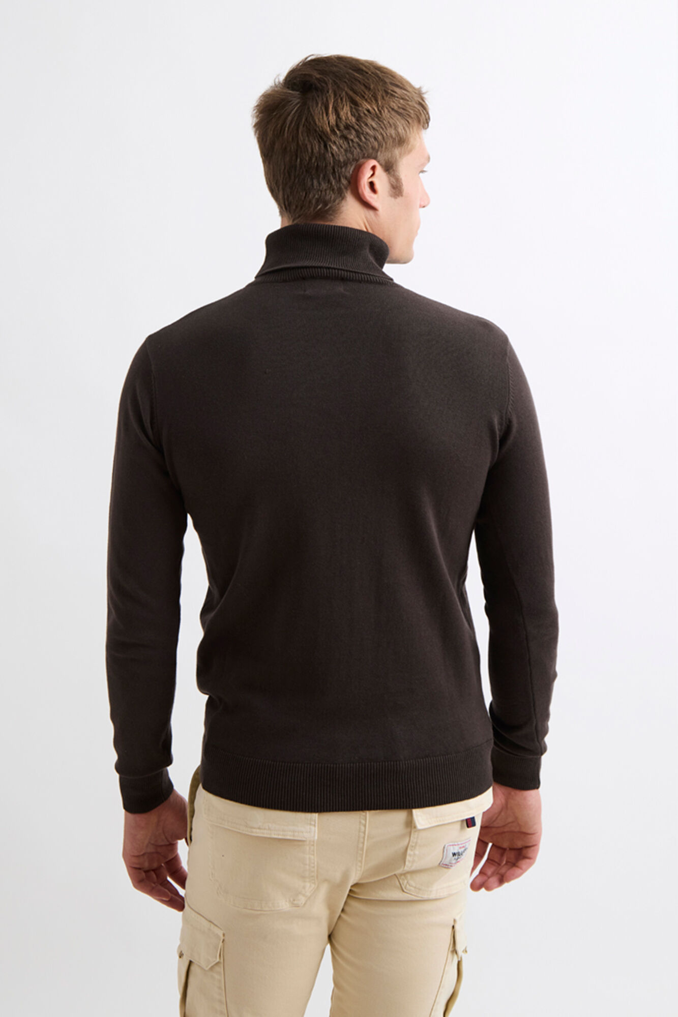 Williot Camisola de gola Castanho