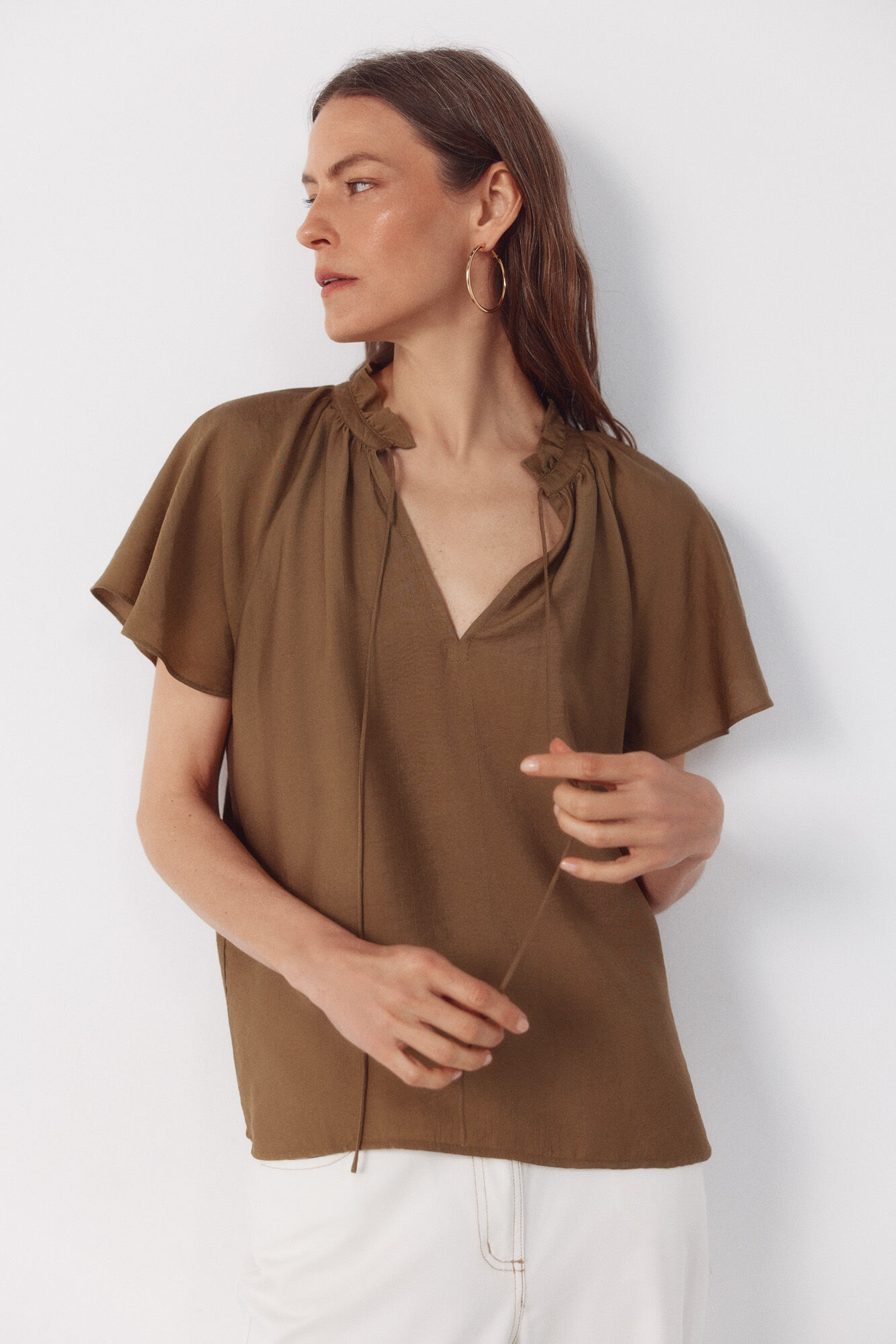 Cortefiel Raglan sleeve blouse