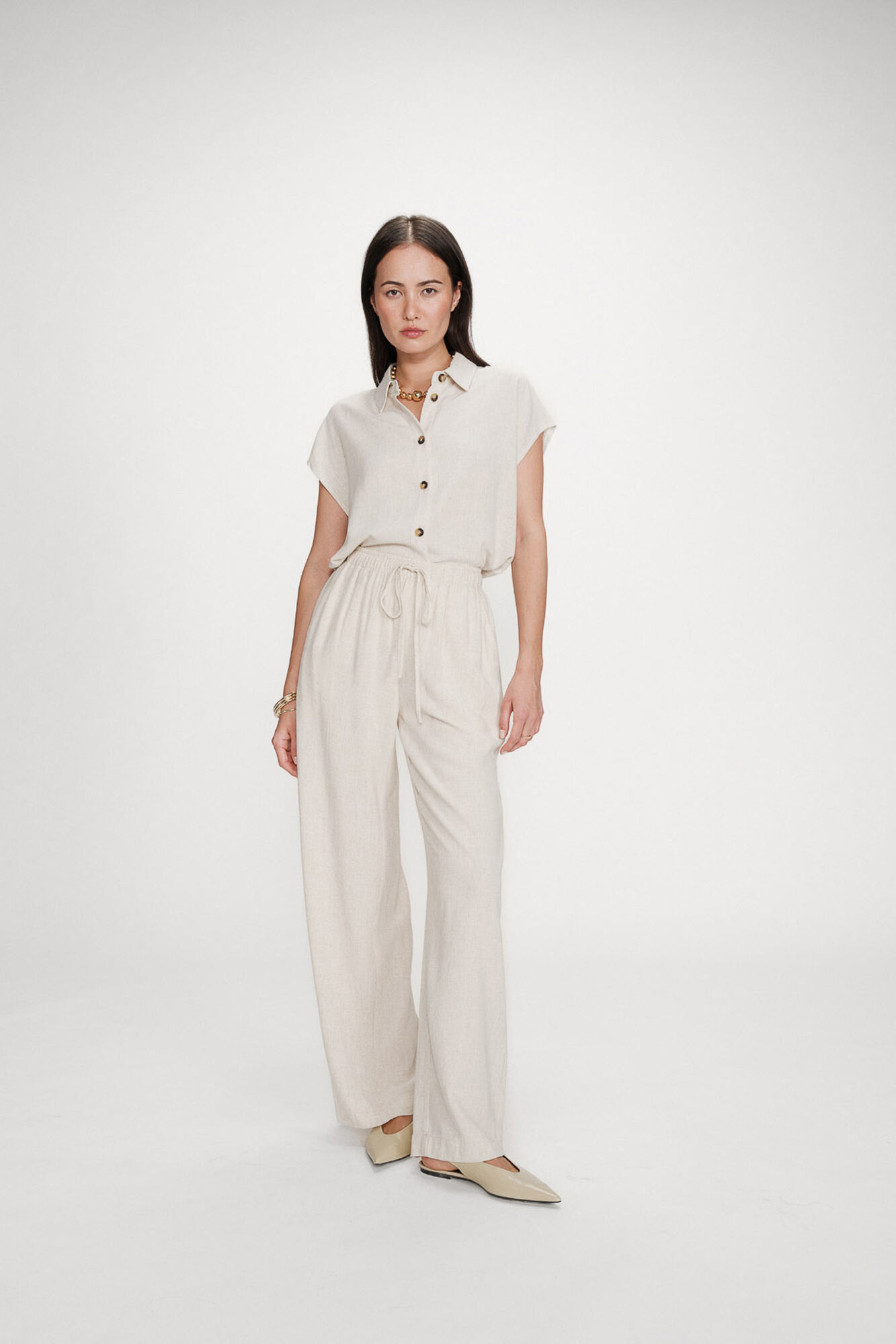 Grace & Mila Cal&ccedil;a reta Raven Tostado