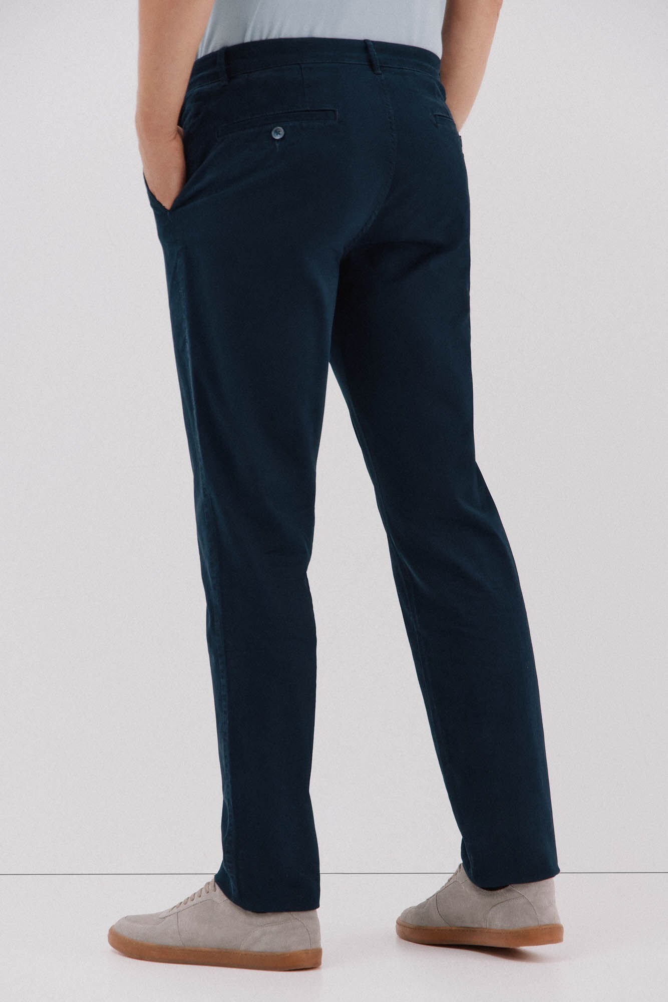Cortefiel Regular fit chinos Navy