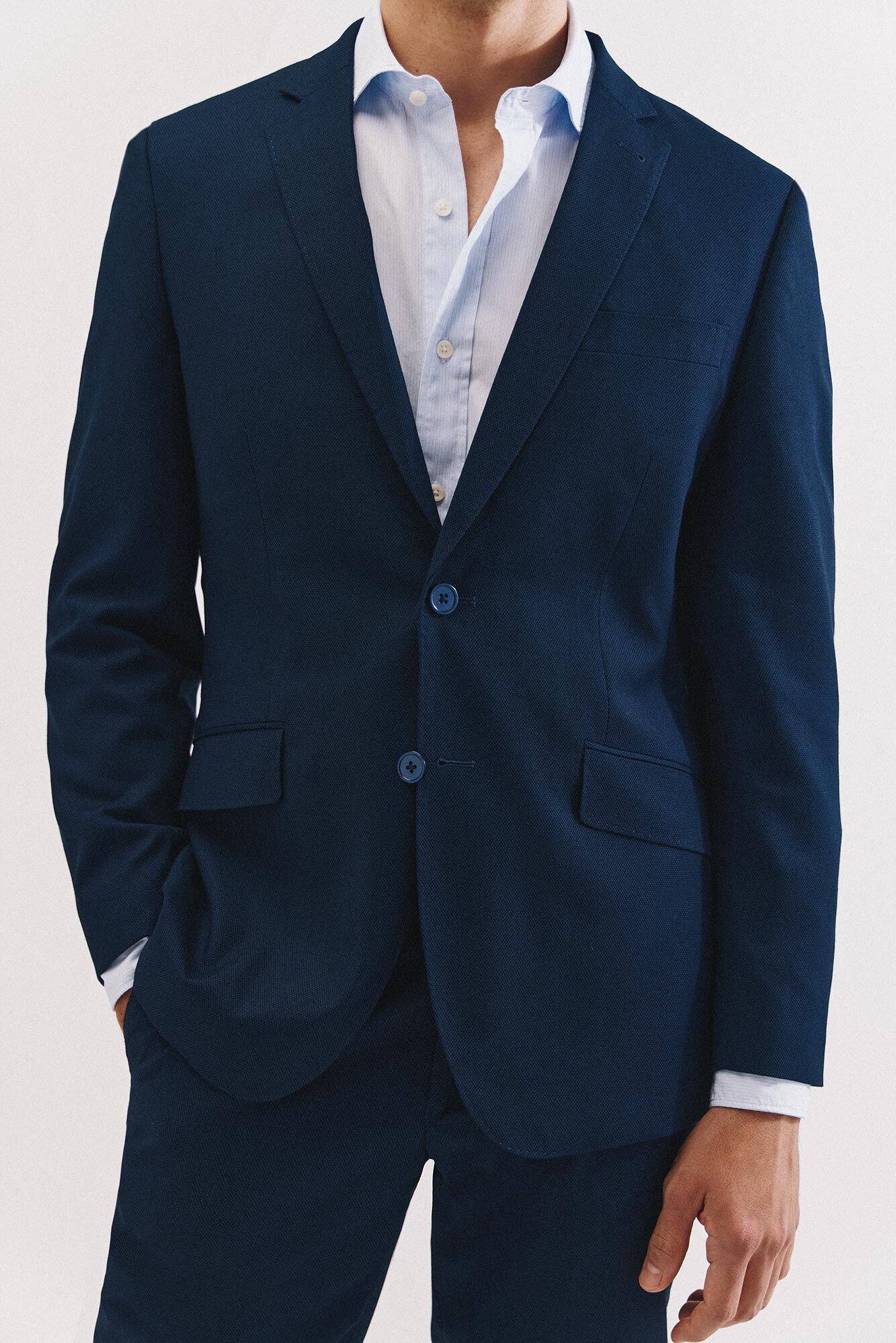 Cortefiel S&eacute;rie XXI de olho de p&aacute;ssaro azul americano Azul