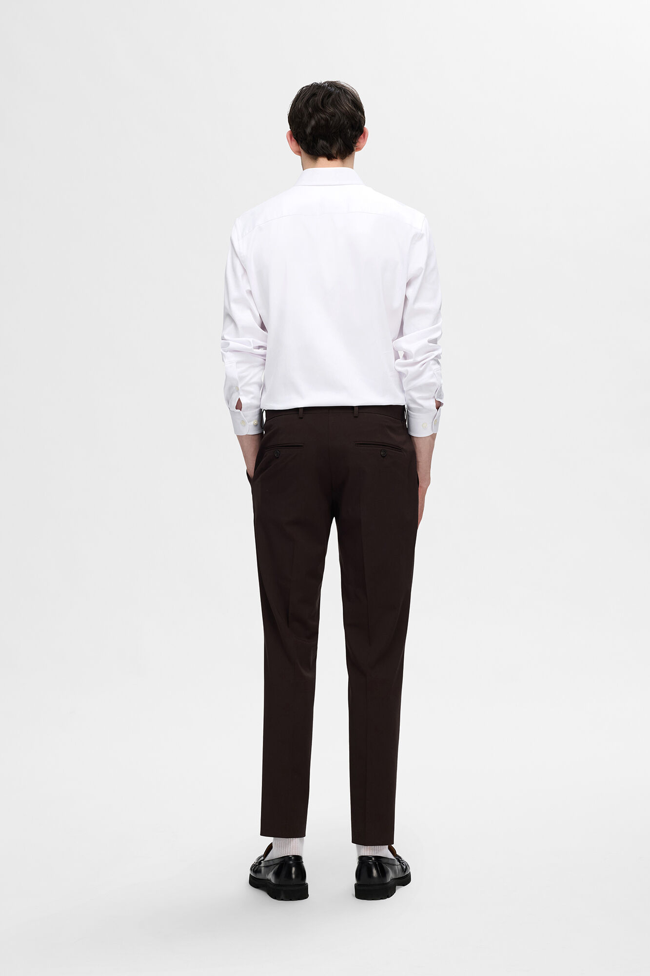 Selected Camisa Slim Fit de vestir Branco