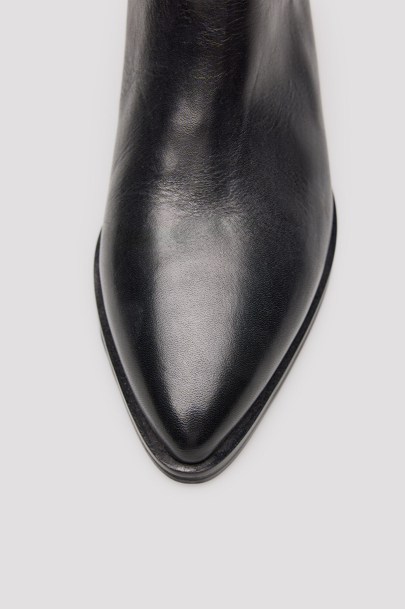 Cortefiel Bota alta piel Negro