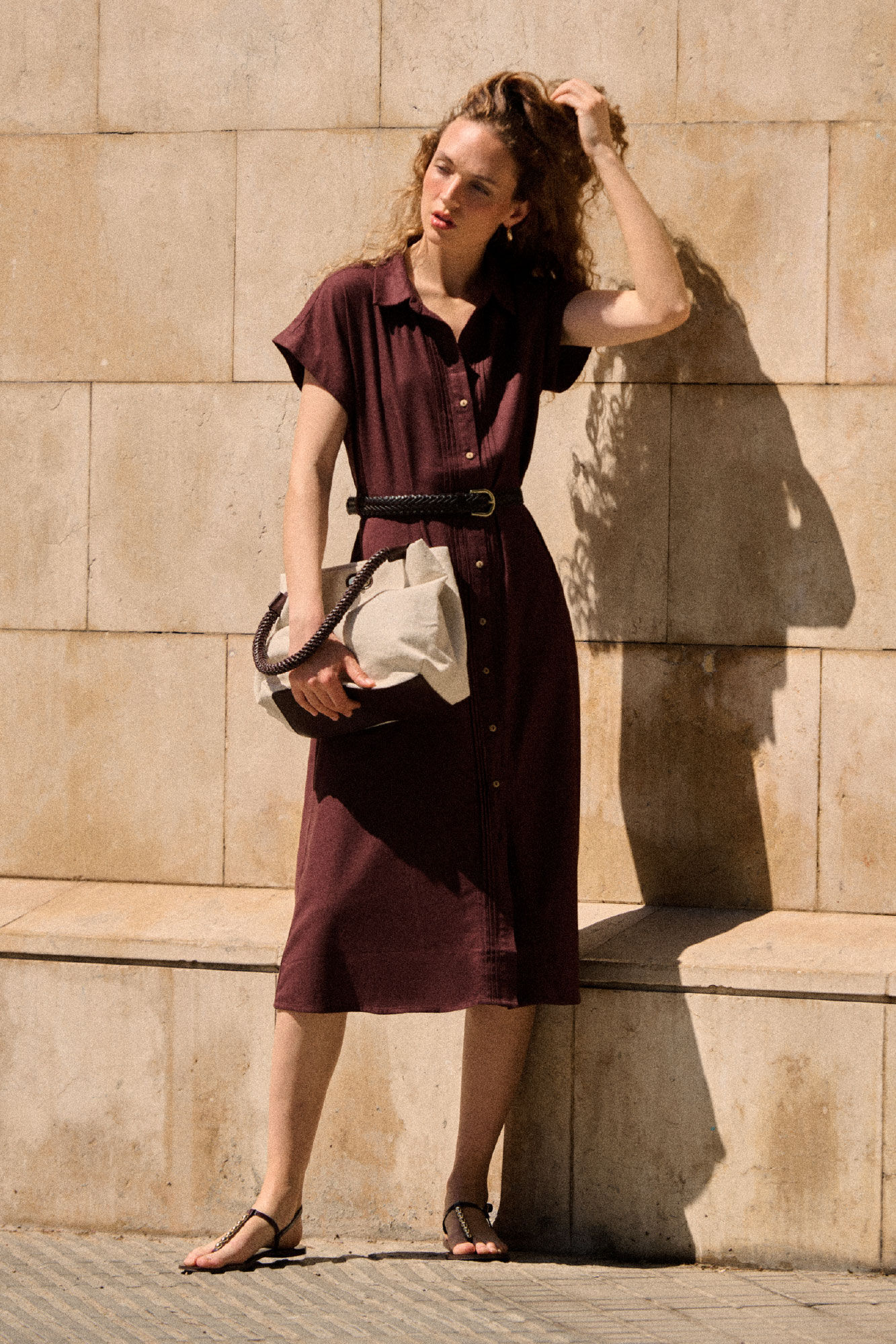 Cortefiel Vestido lino