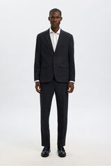 Selected Blazer de l&atilde; slim fit Azul