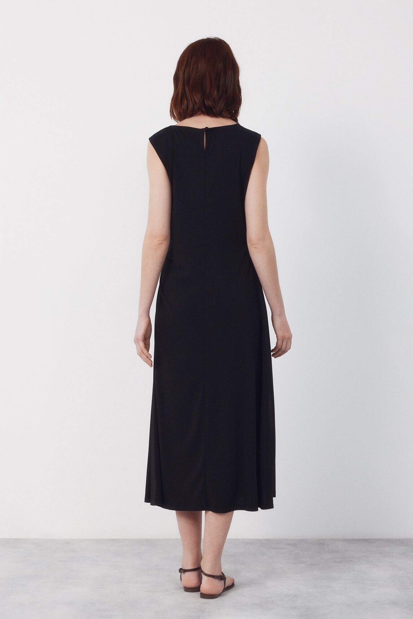 Cortefiel Side knot dress Black
