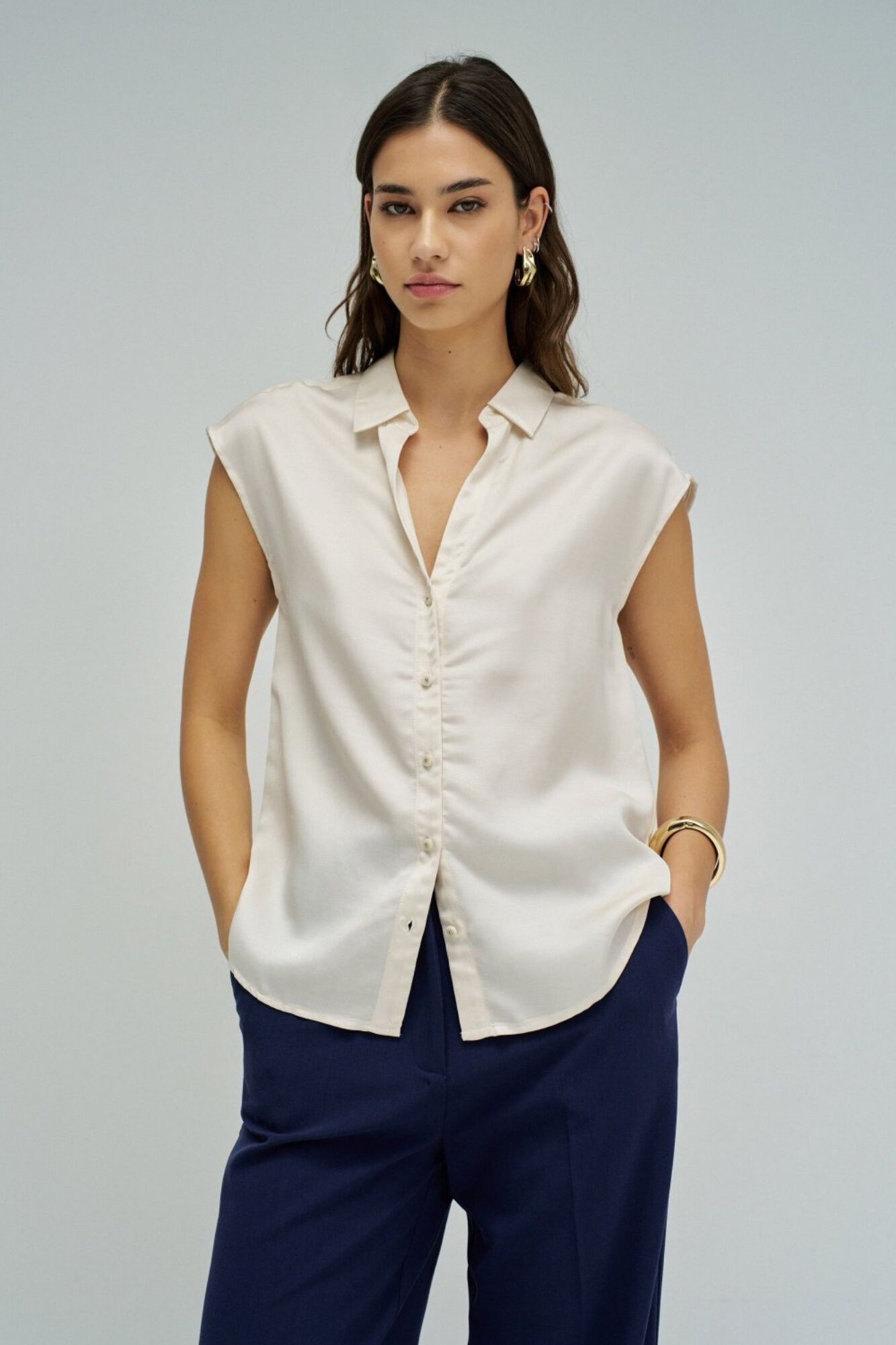 Salsa Jeans Camisa en lightdenim