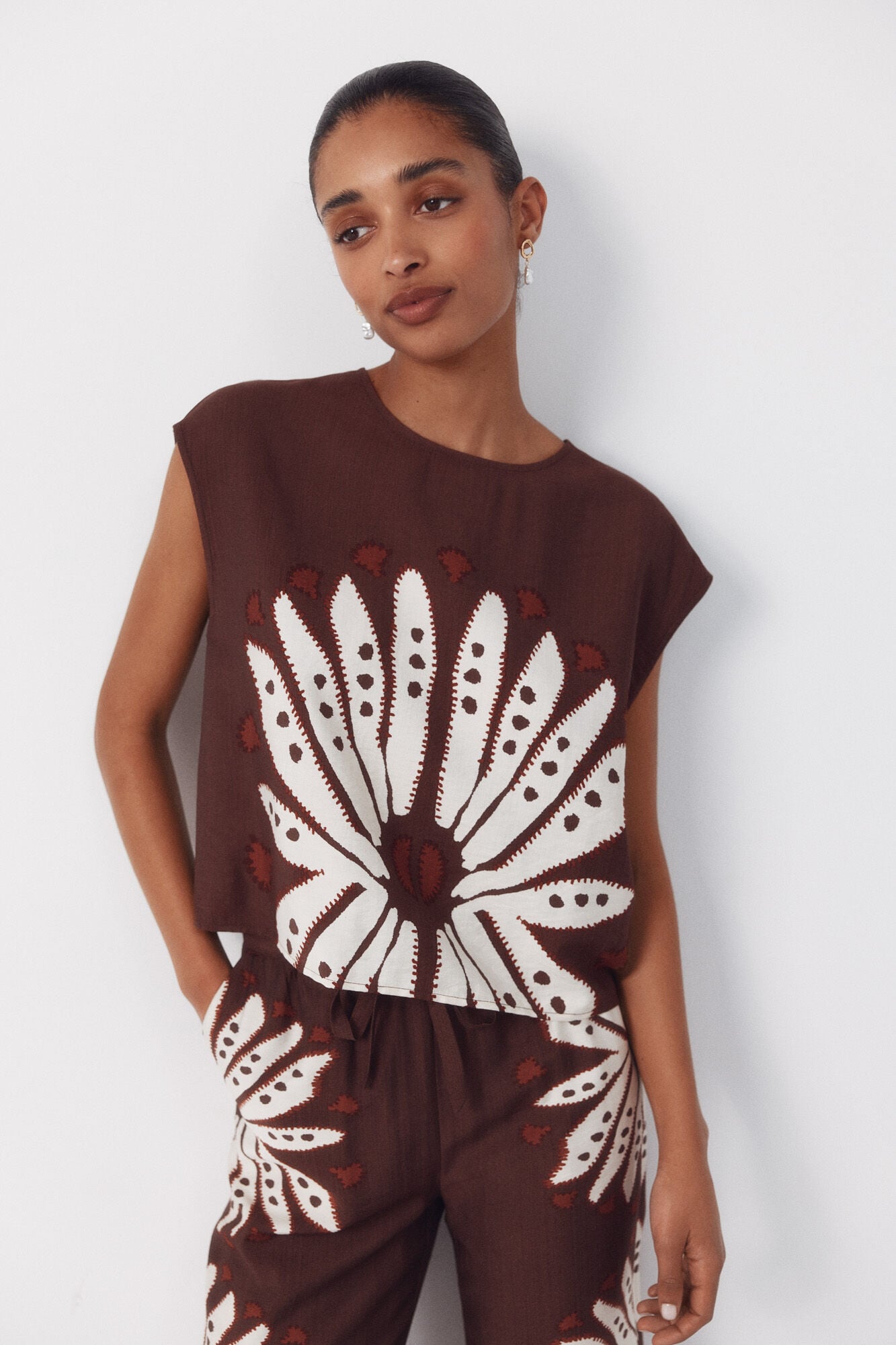 Cortefiel Printed top