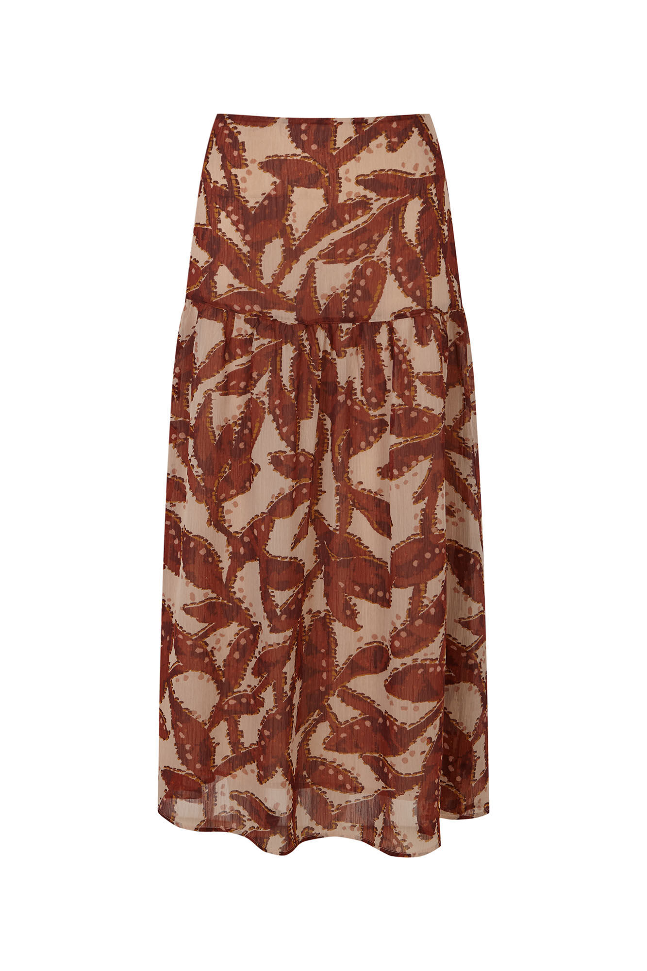 Cortefiel Printed skirt Printed white