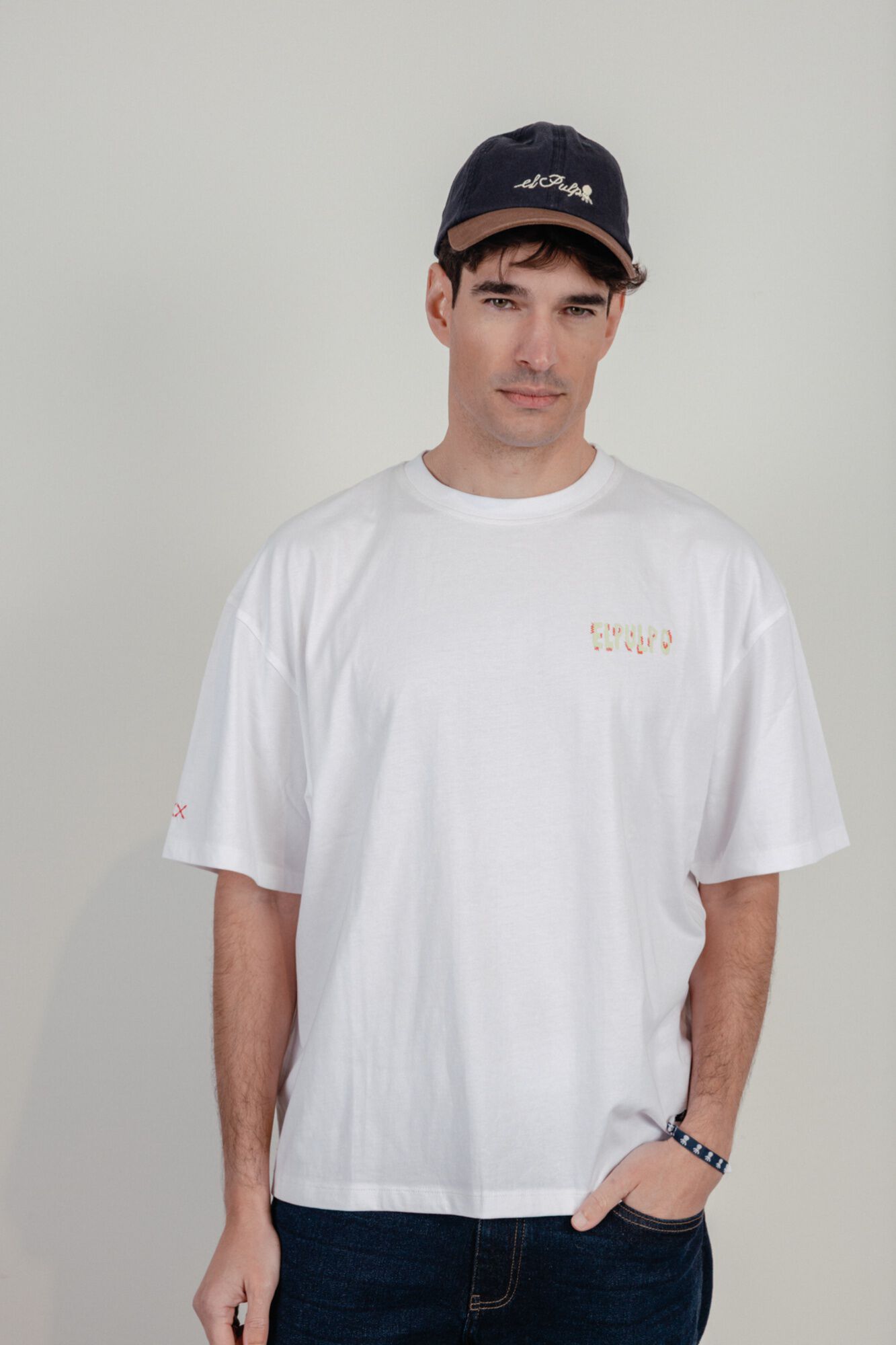 elPulpo T-shirt manga curta Branco