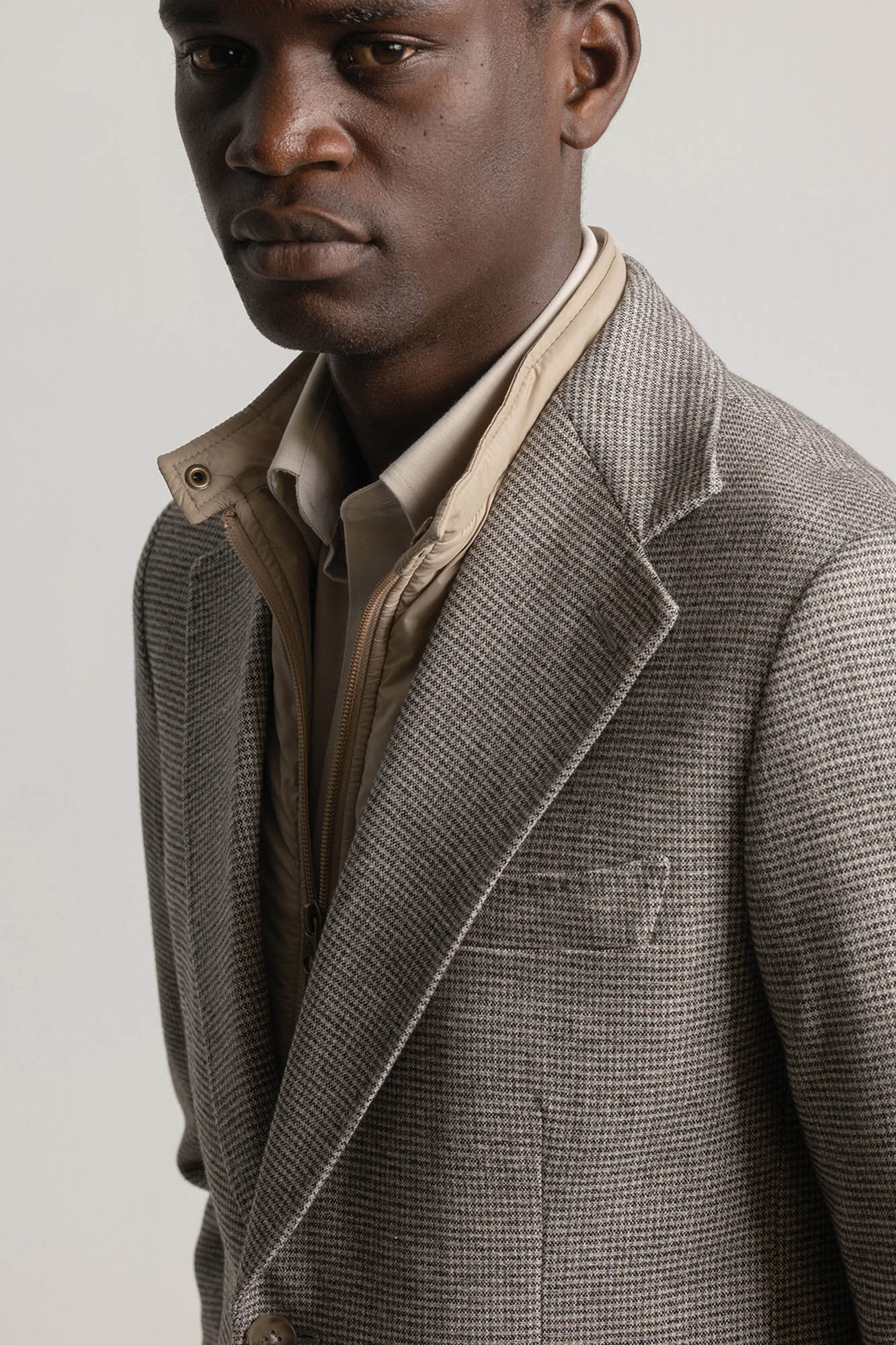 PuroEGO Pied-de-poule Cinzento