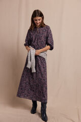 Slowlove Vestido estampado Estampado morado