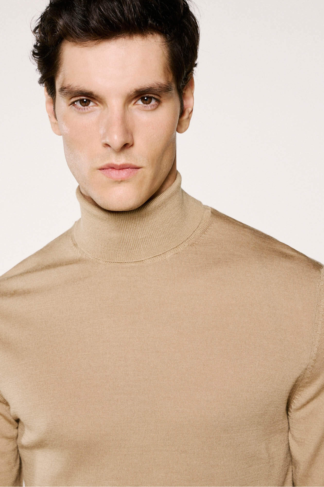 Selected 100% merino wool high neck jumper