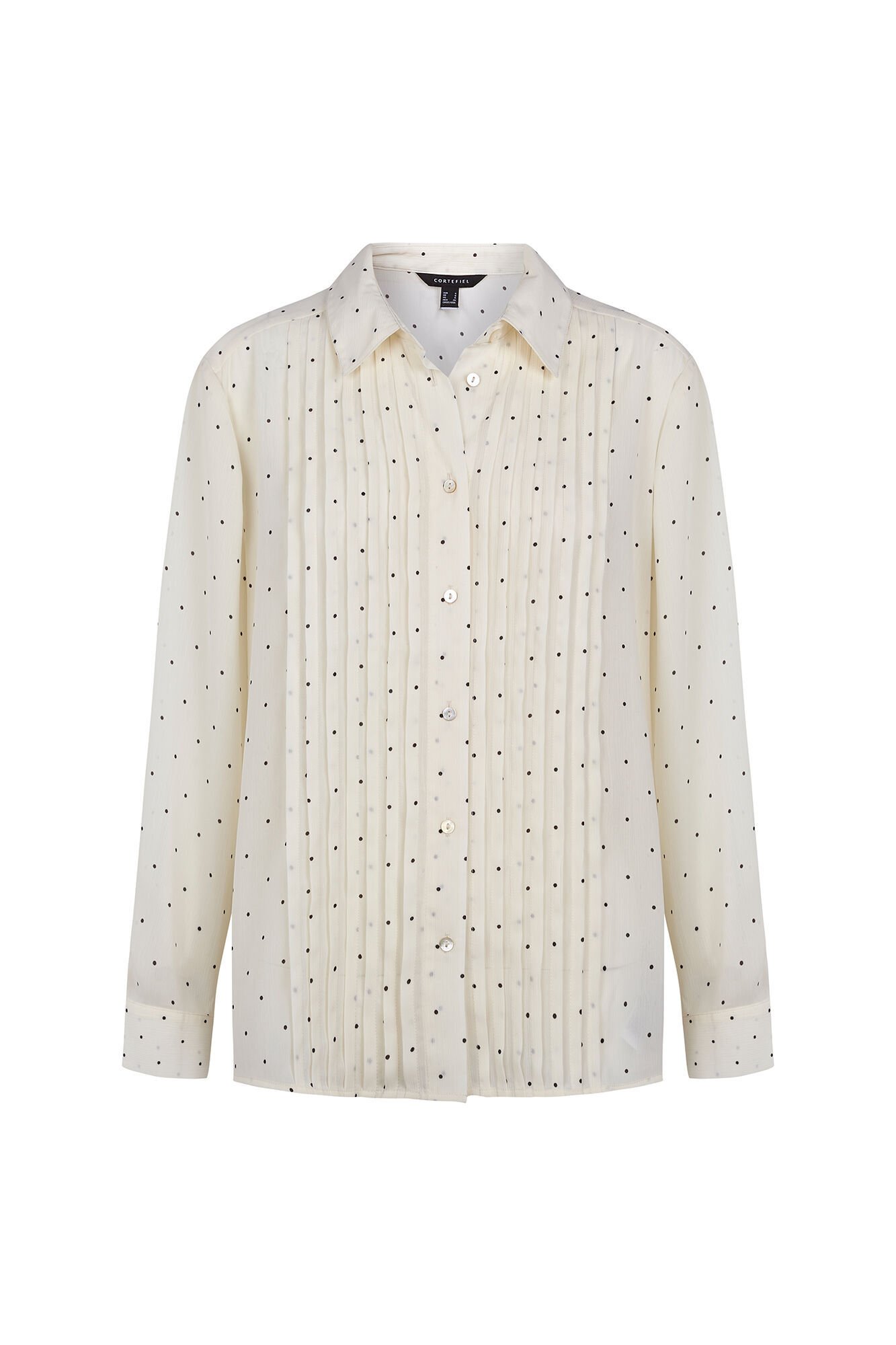 Cortefiel Plaid printed shirt Printed white