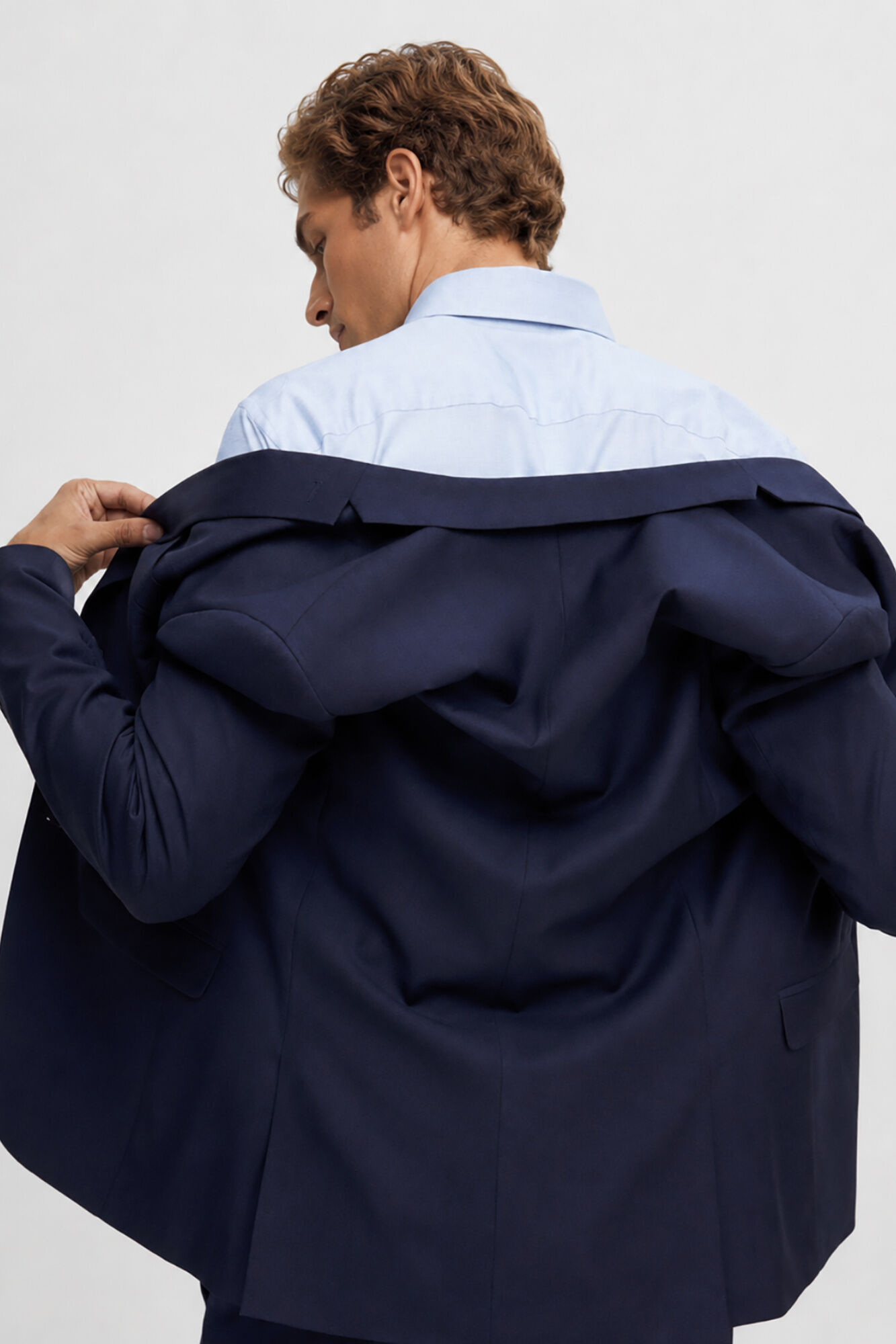 Selected Blazer de fato Slim Fit confecionado com materiais reciclados