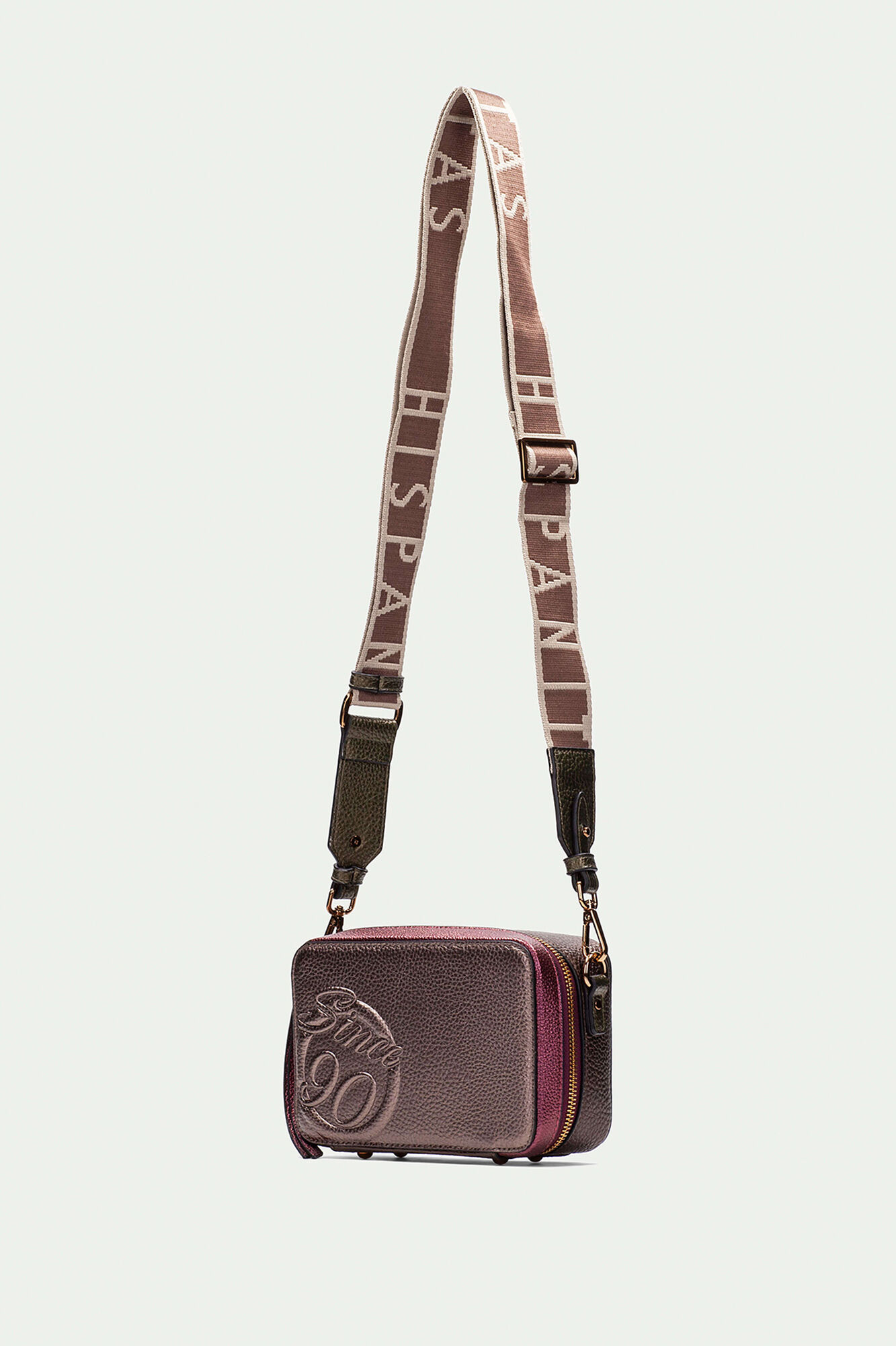 Hispanitas Desde 90 bolsa de mala de tiracolo com fecho-&eacute;clair