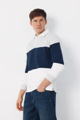 Cortefiel Polo rugby Blanco