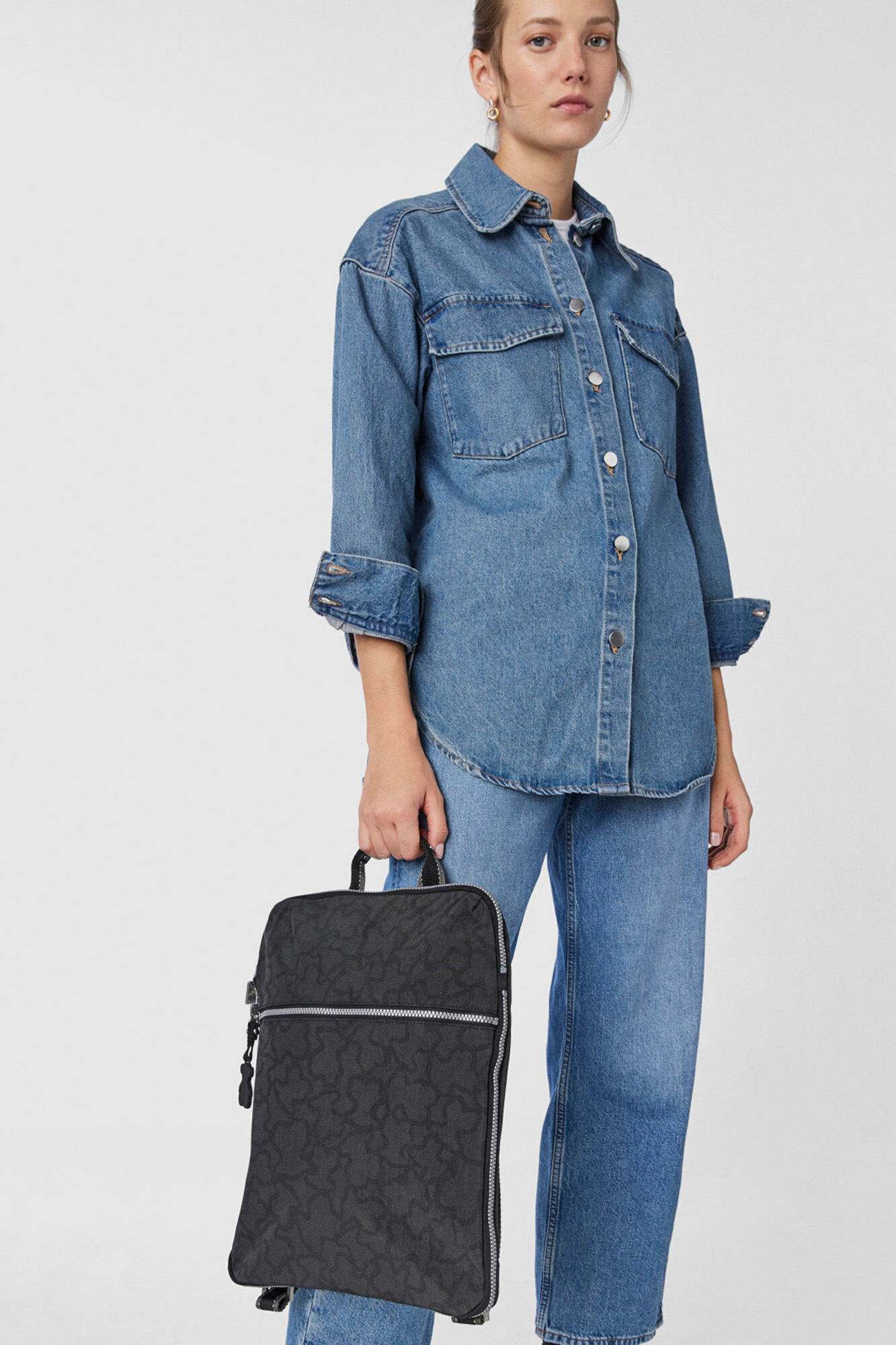 Tous Mochila antracita Kaos New Colores Gris oscuro