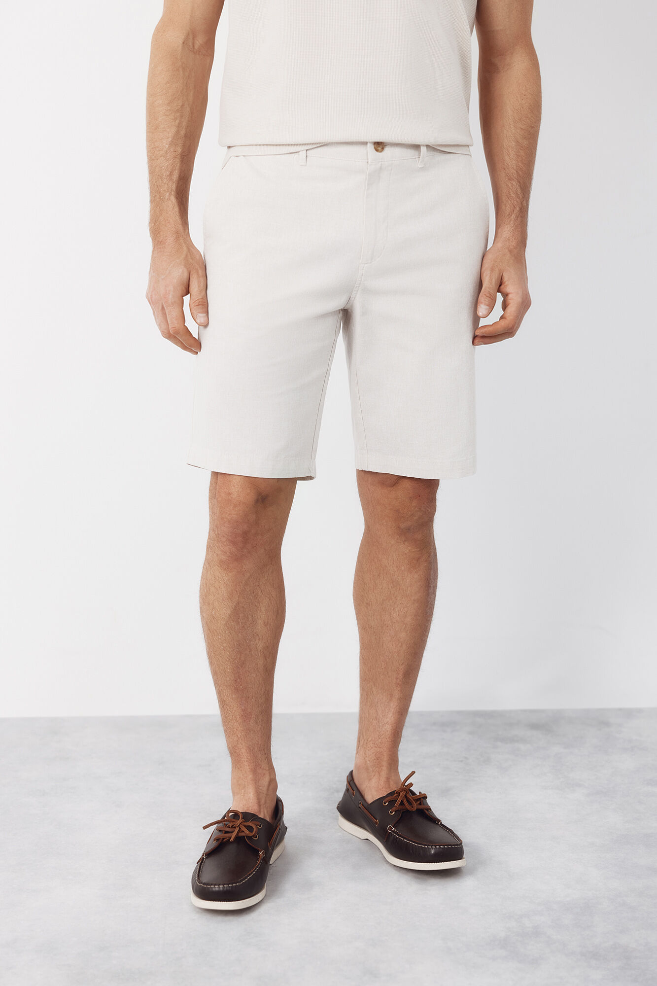 Cortefiel Bermuda oxford tecido