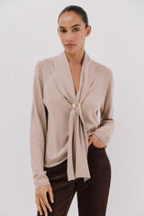 Cortefiel Jersey foulard hoop Beige