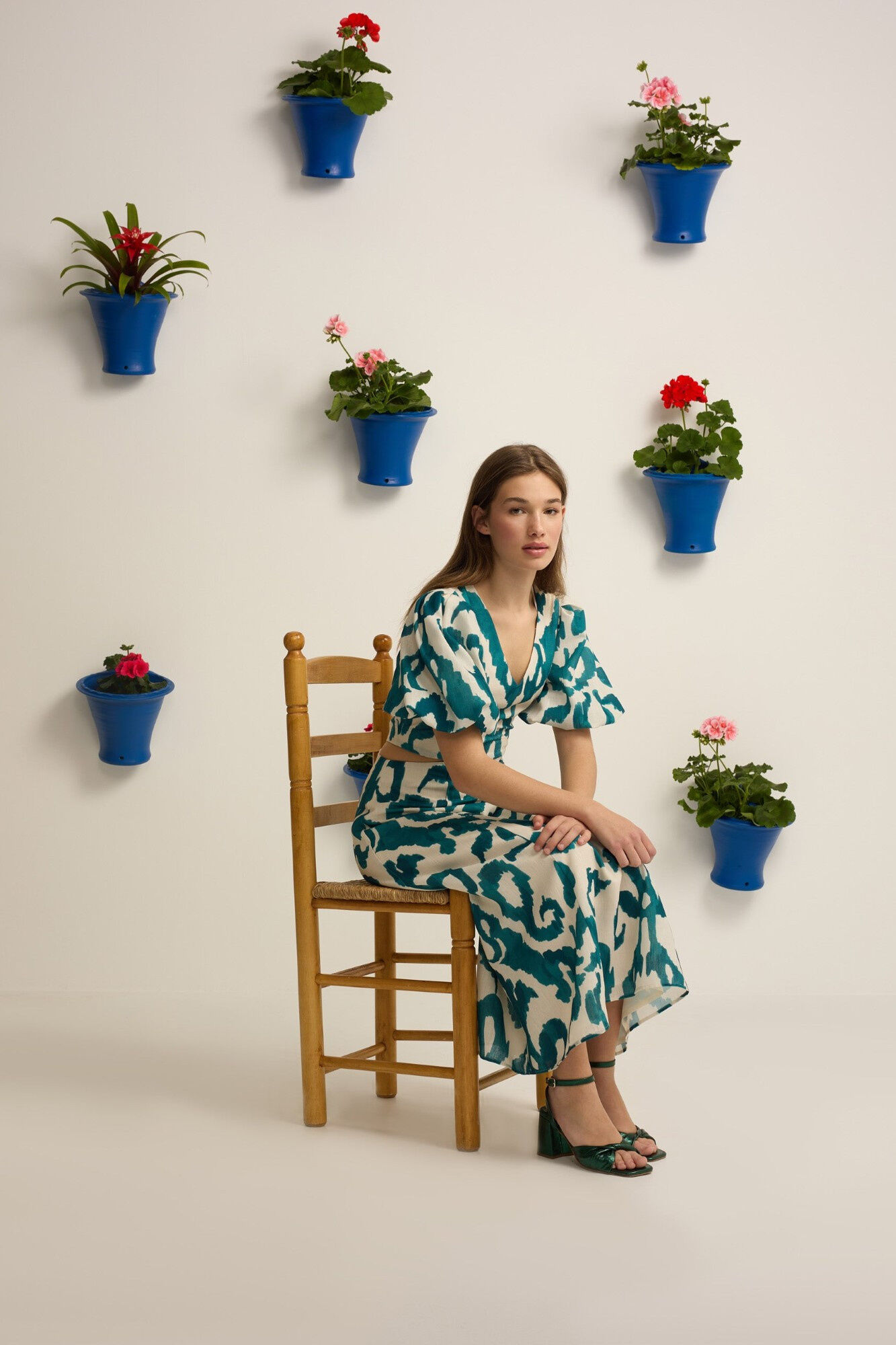 Silbon Vestido Event Collection cut out estampado