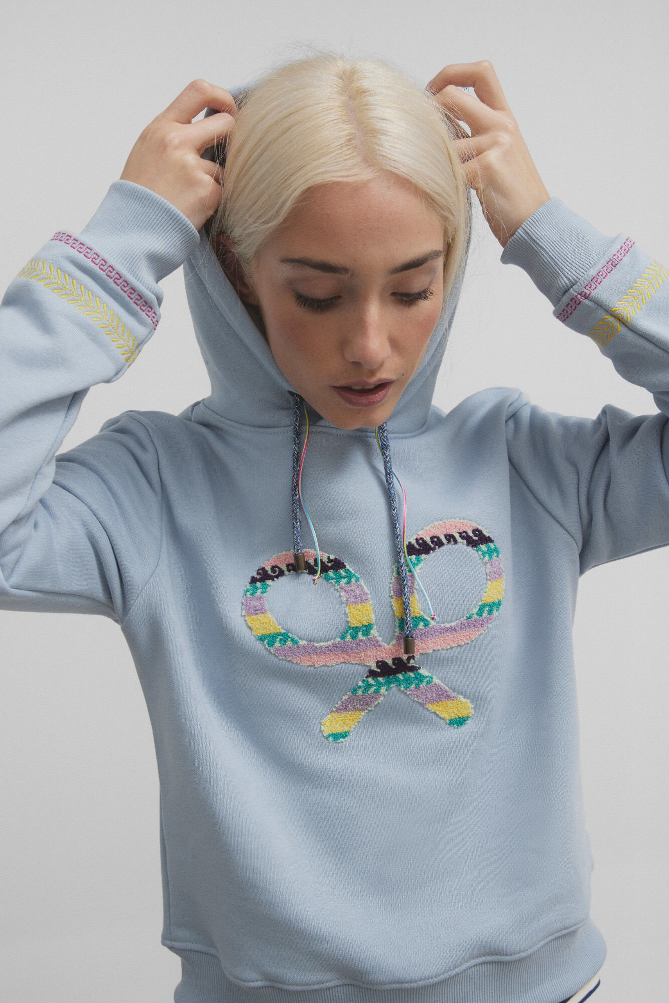 Silbon Sudadera woman raqueta etnica Azul