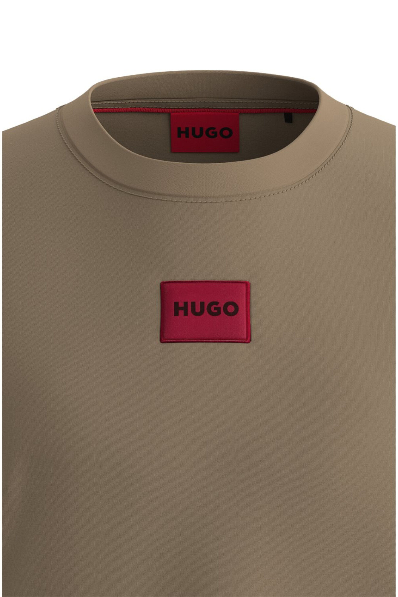HUGO T-shirt de manga curta Tostado