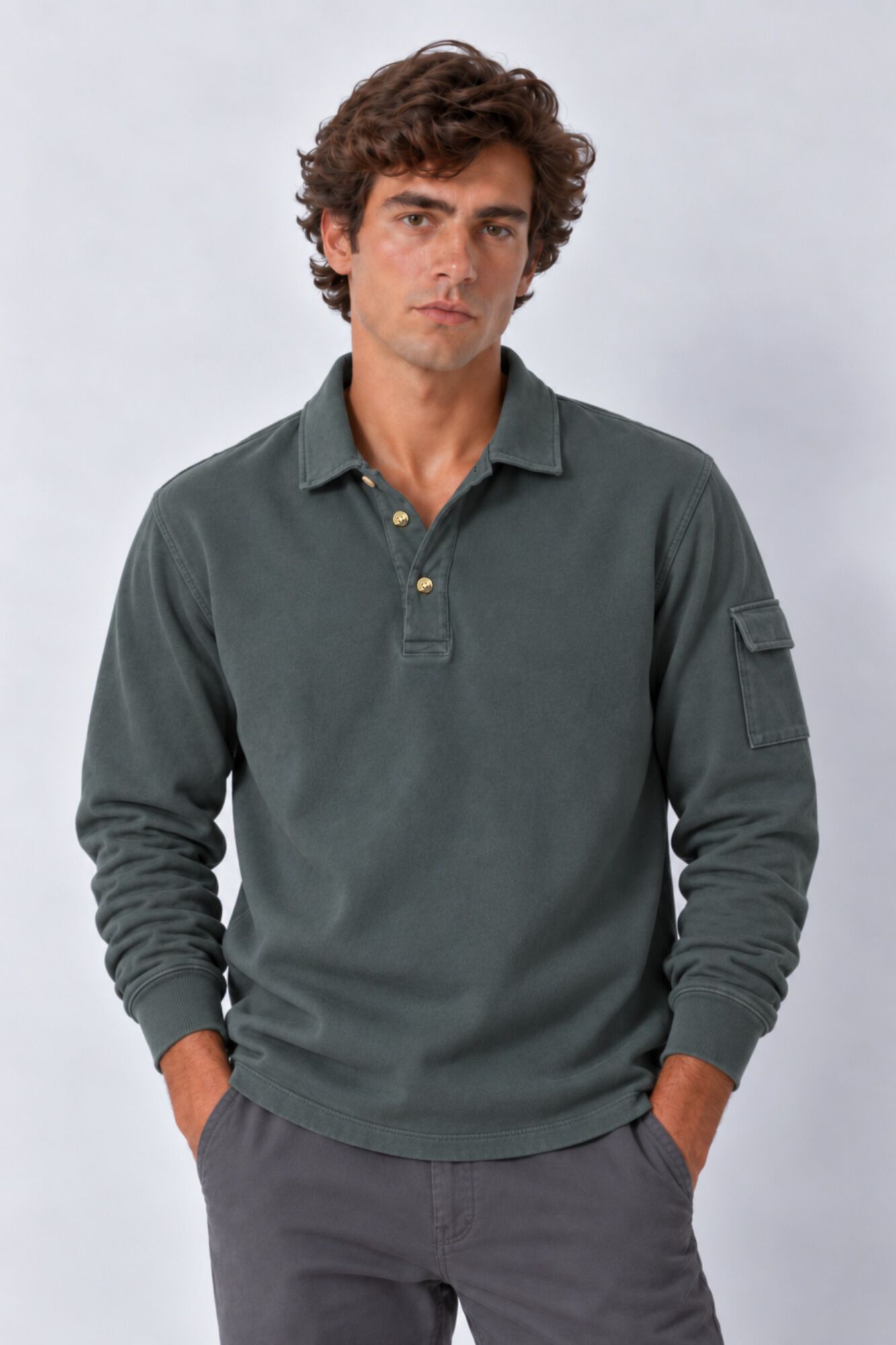 Cloking Sweatshirt Polo Bolso