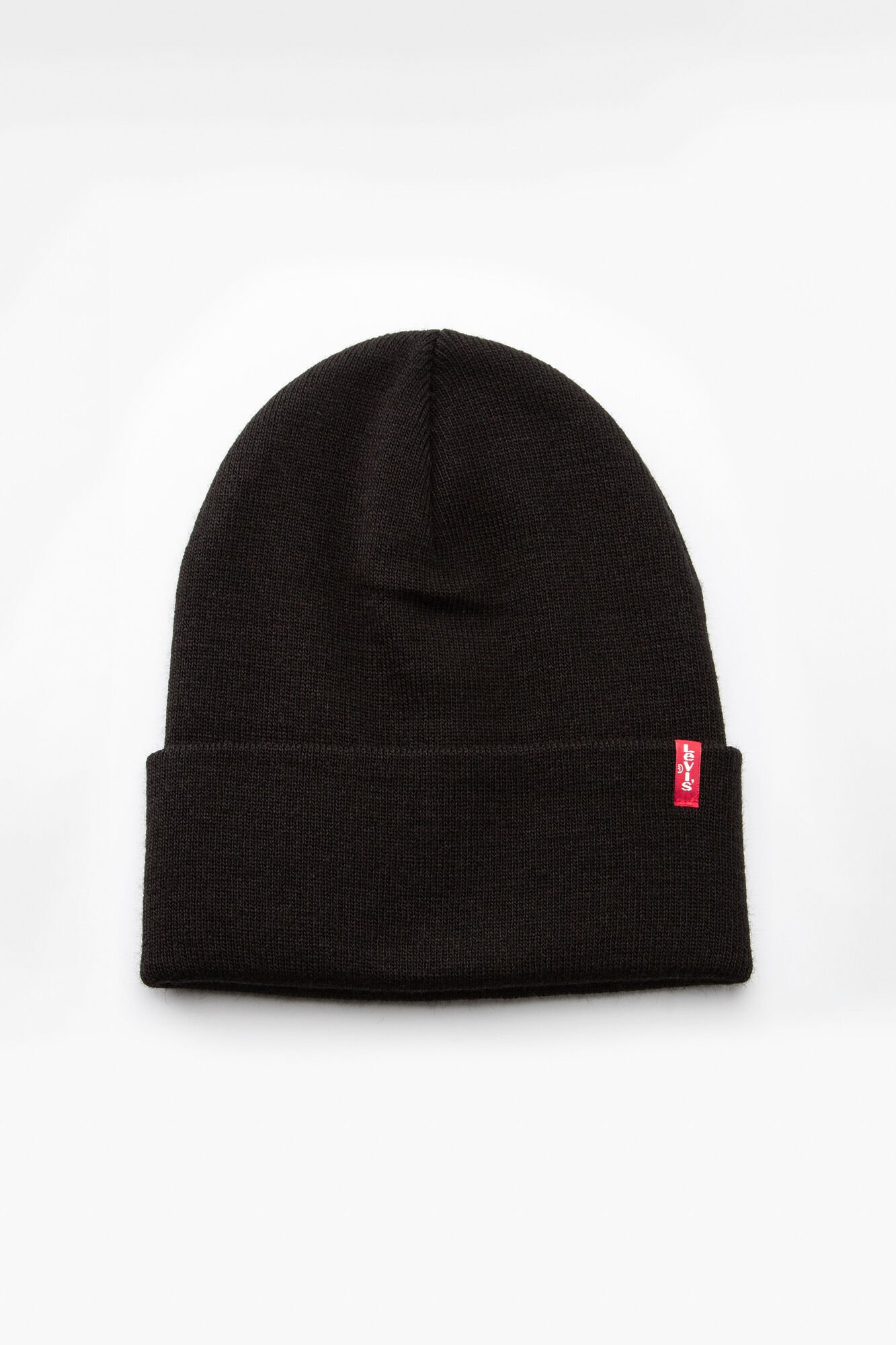 Levi's Beanie slouchy Red Tab Black