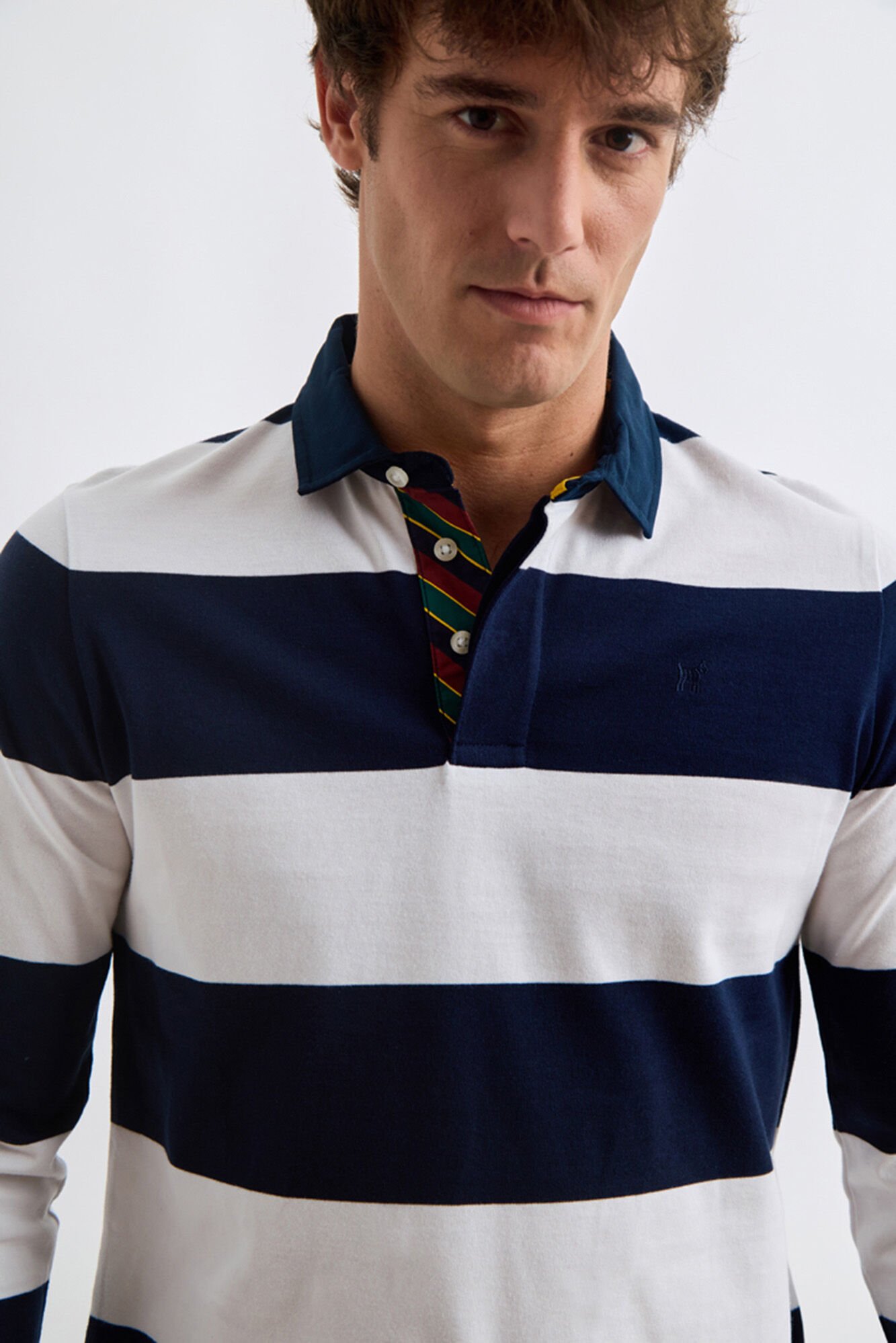 Williot Polo de Rugby Riscas Azul