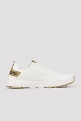 Cortefiel Textile trainers White
