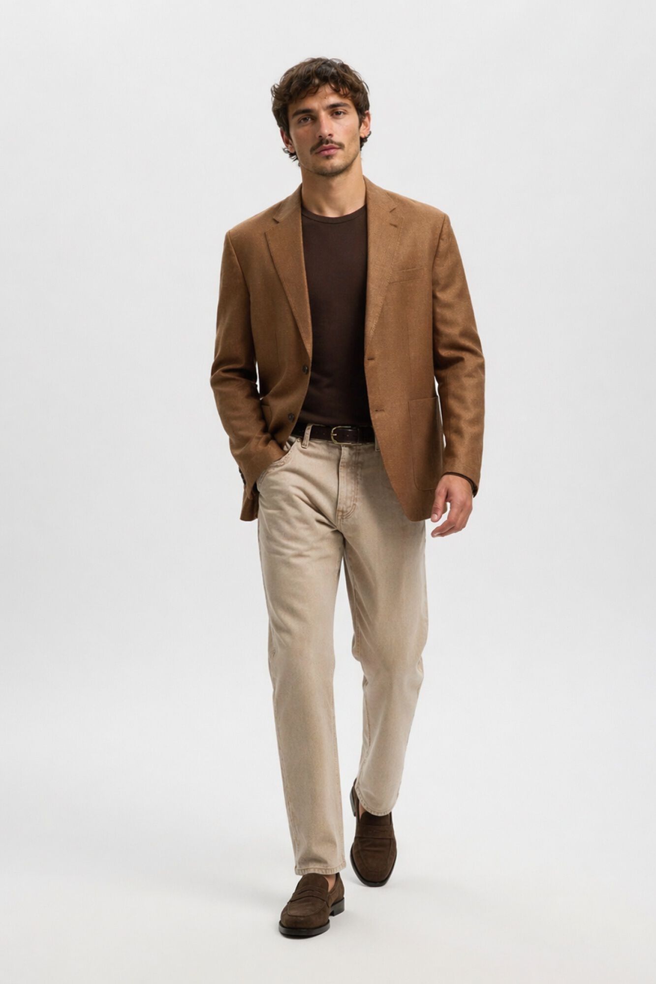 Selected Blazer de linho com lapela