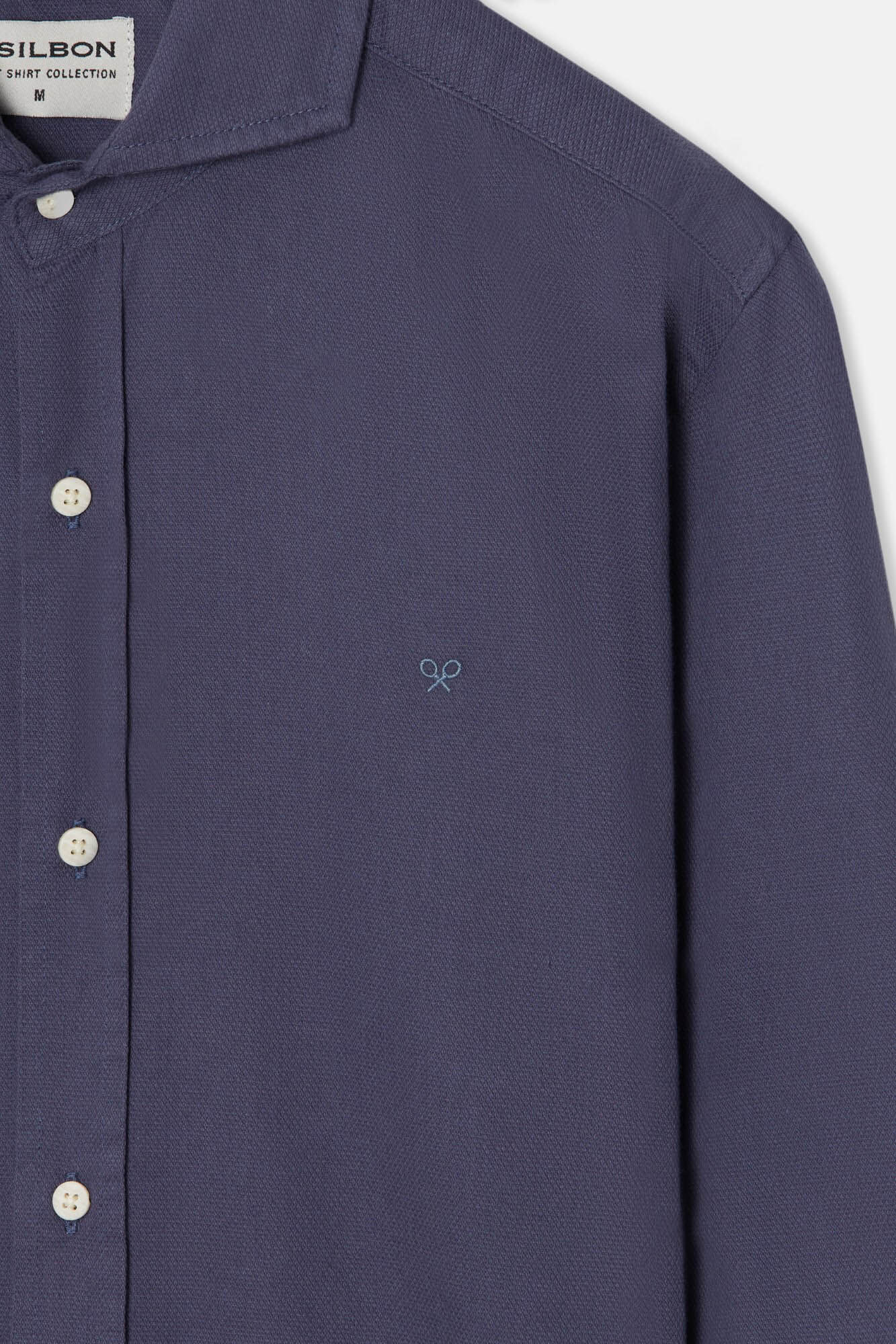 Silbon Camisa sport silbon structure Azul marino