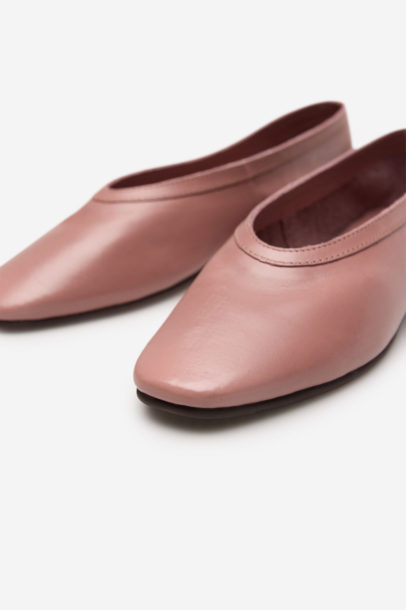 Cortefiel Ballerina leather Pink