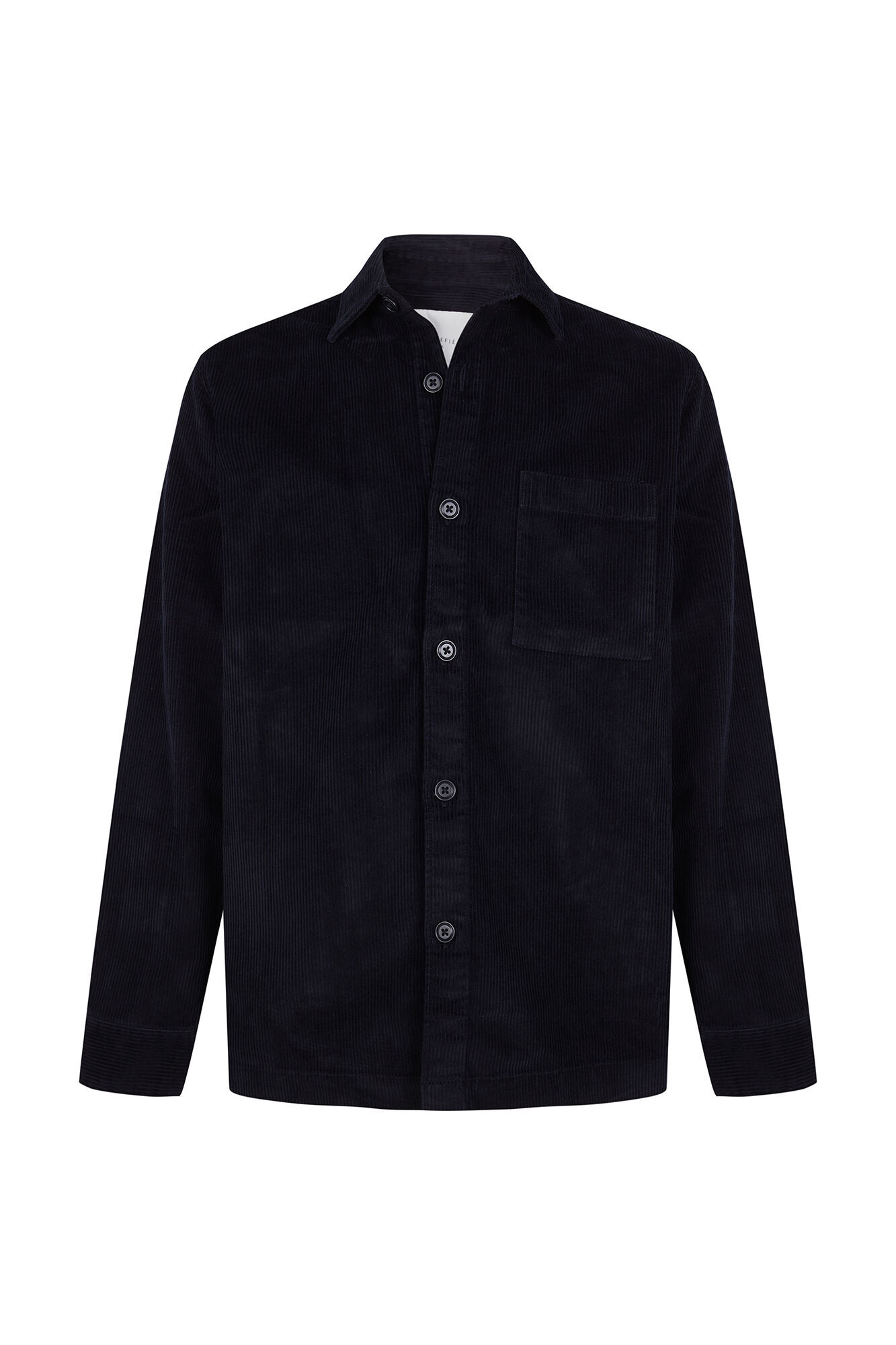 Cortefiel Sobrecamisa pana Azul marino