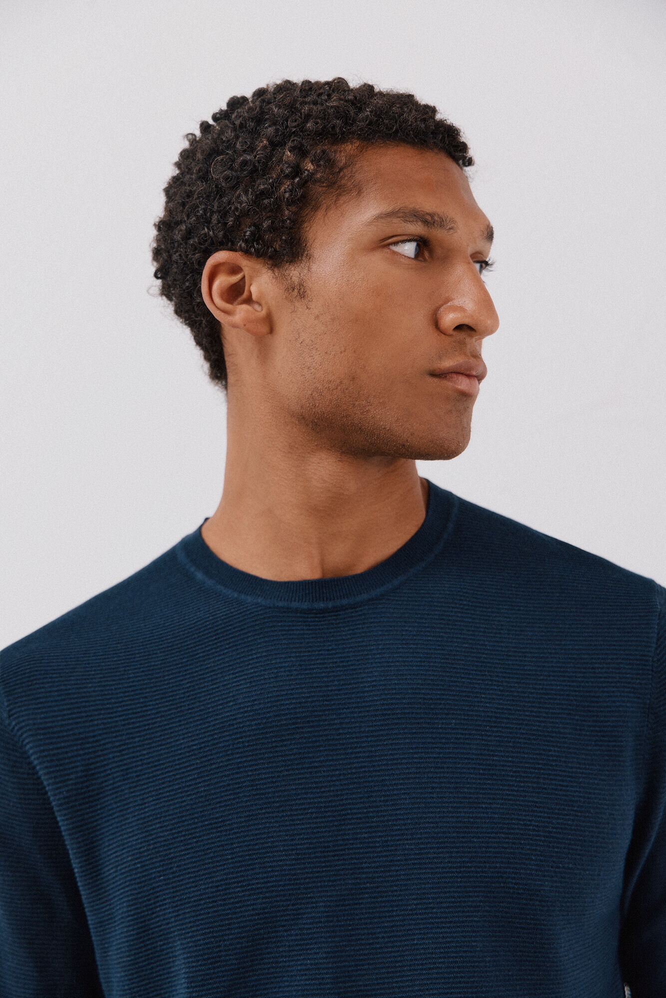Cortefiel Fine knit jumper  Navy