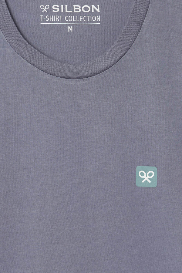 Cortefiel T-shirt quadrado raquete  Azul