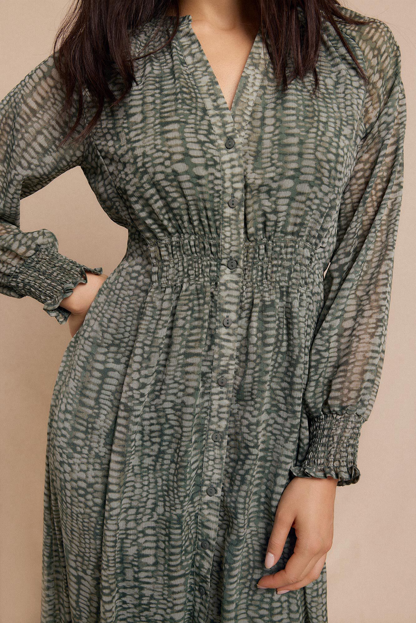 Slowlove Vestido estampado fluido