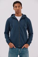 Cortefiel Hooded cardigan Navy