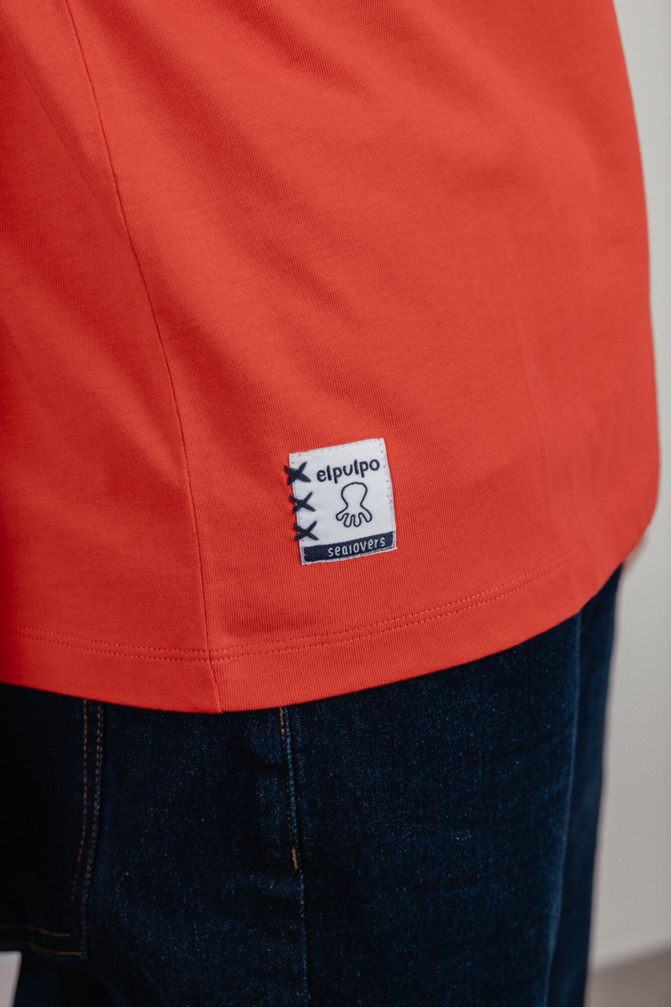 elPulpo T-shirt manga curta Vermelho