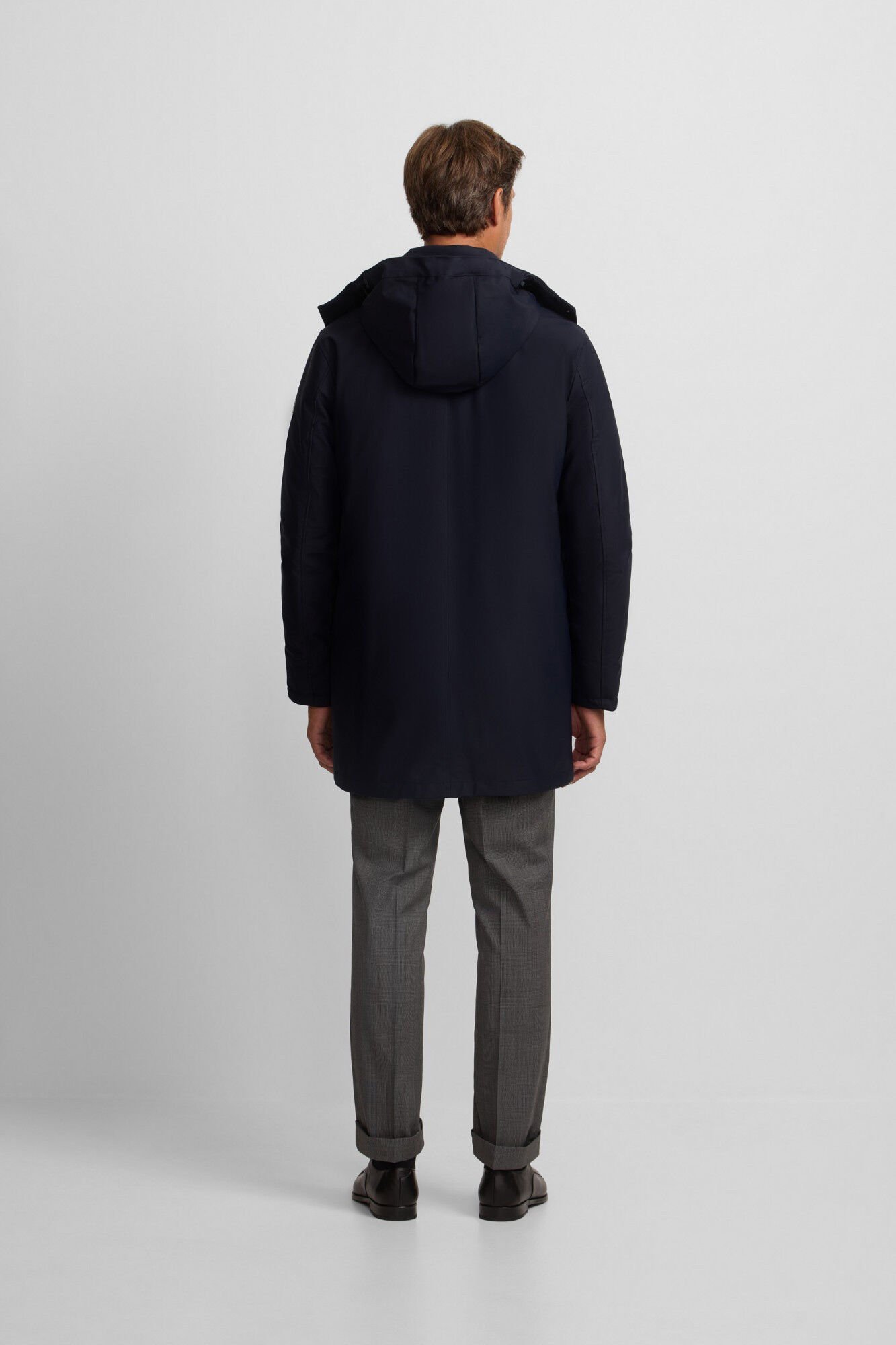 Silbon Parka de alfaiataria t&eacute;cnica Azul