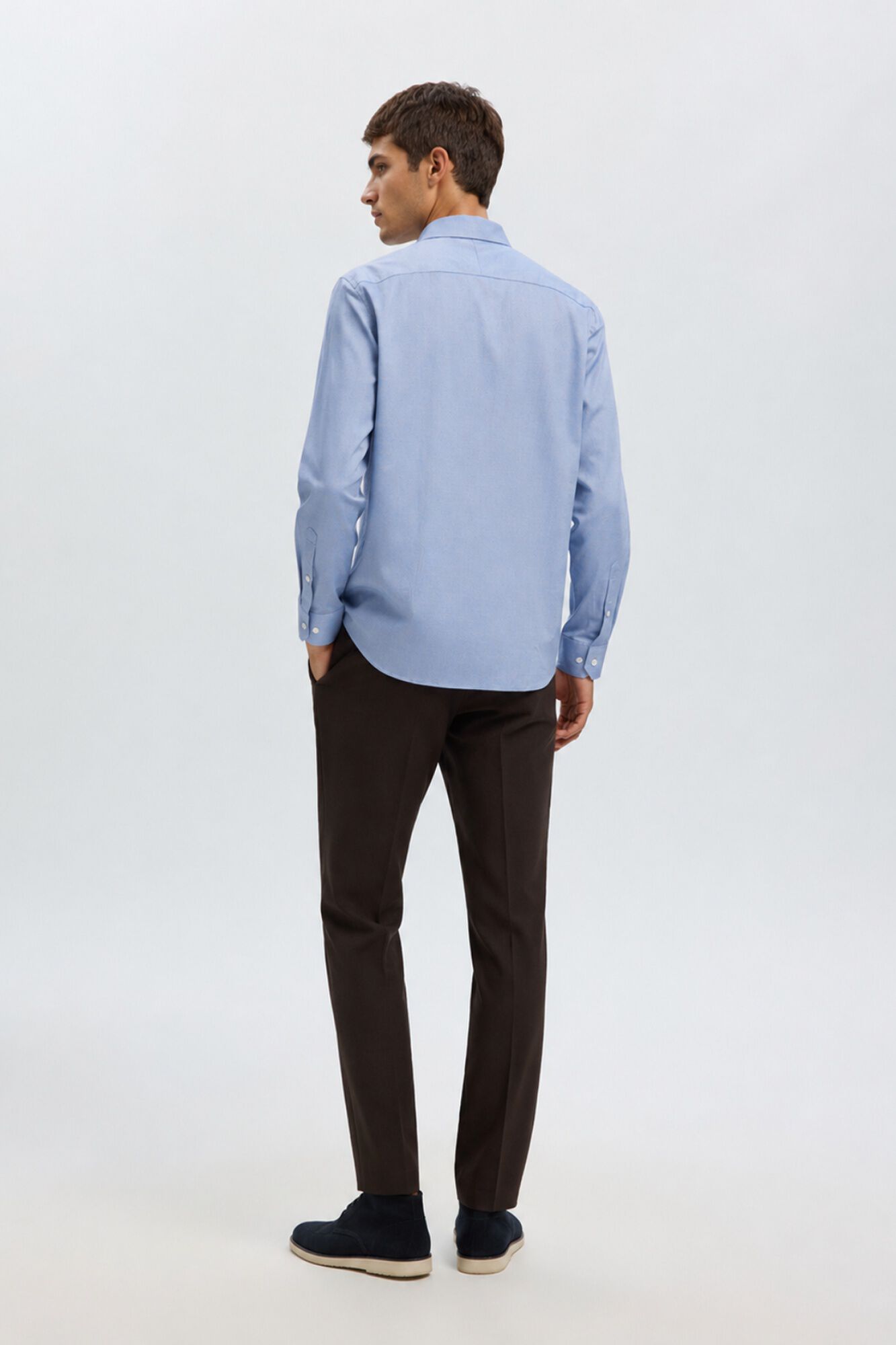 Selected Camisa oxford lisa Azul