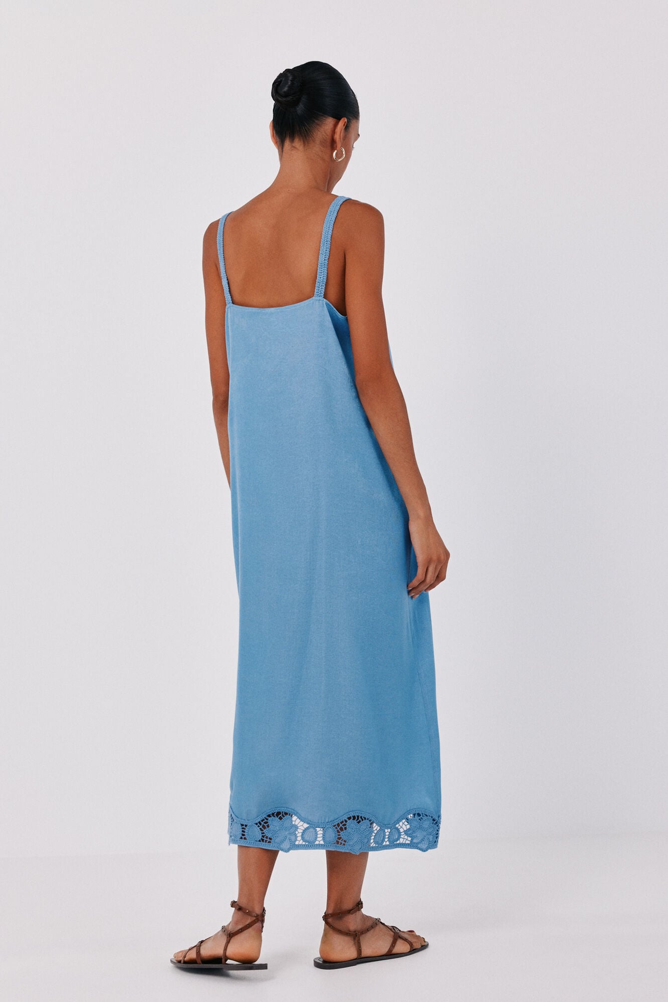 Cortefiel Vestido satinado lencero
